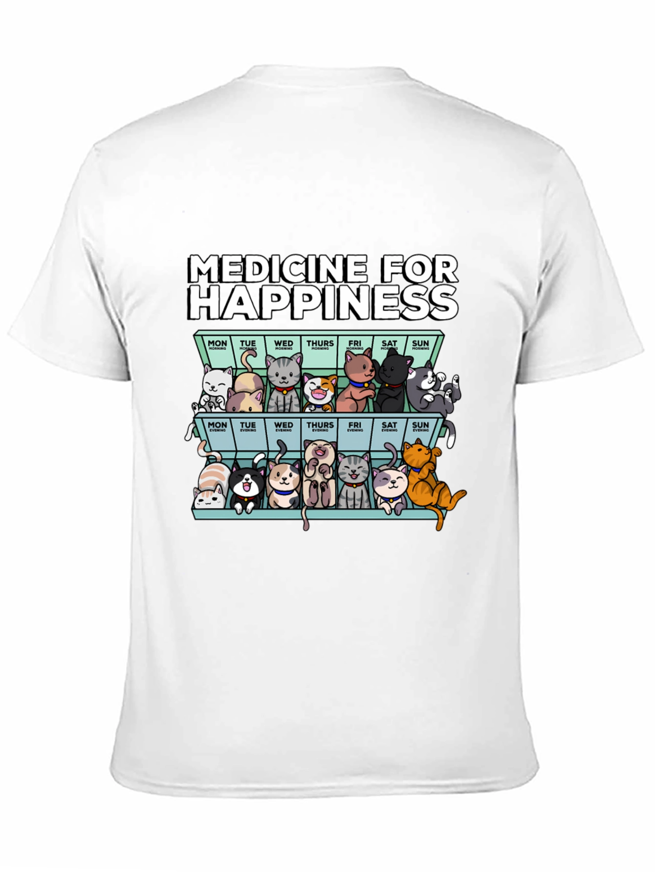 Medicine for Happiness Cat T-Shirt