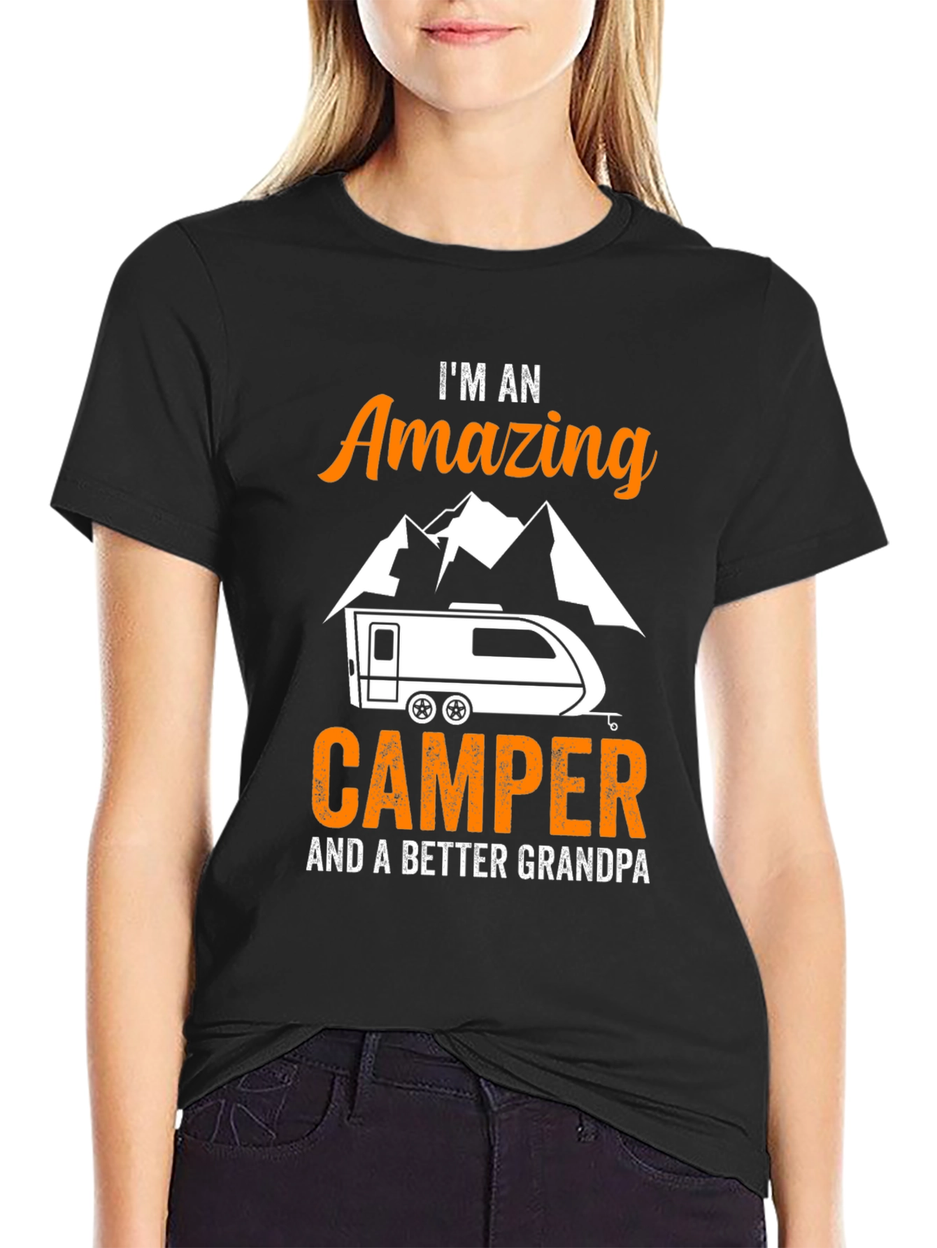 Amazing Camper Grandpa Graphic Tee
