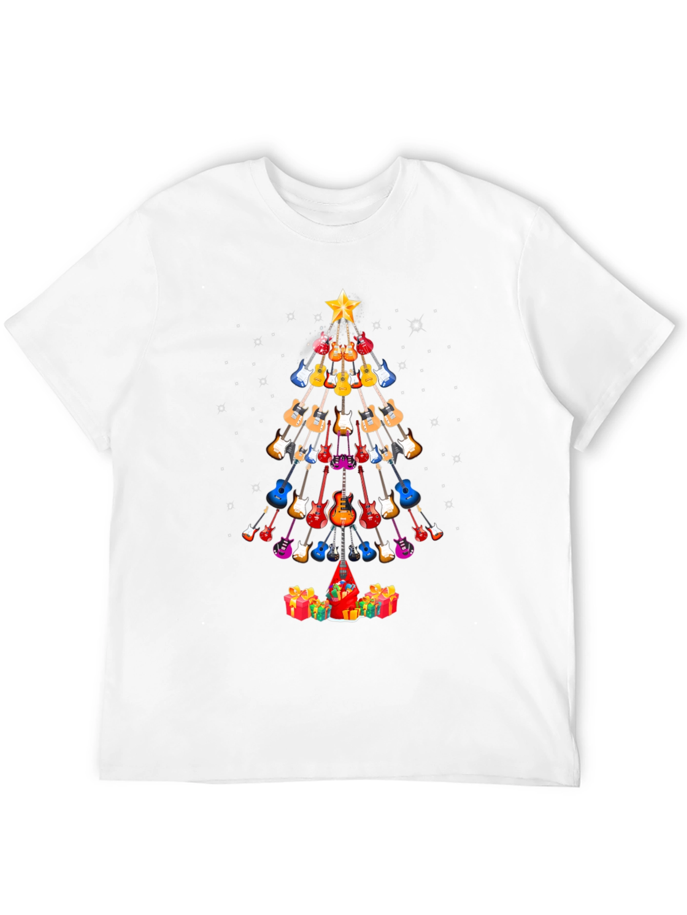 Guitar Christmas Tree T-Shirt - Holiday Music Tee