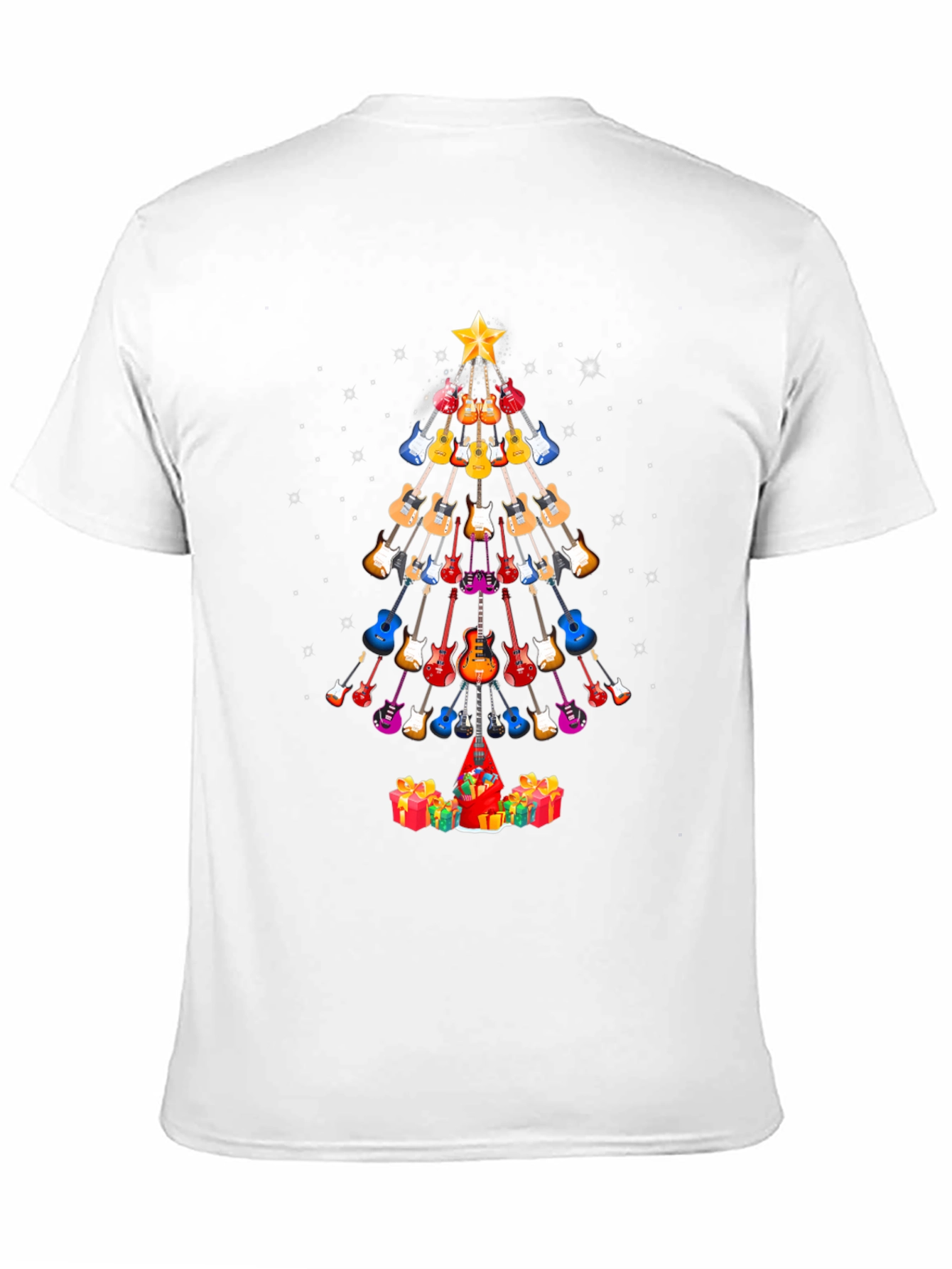 Guitar Christmas Tree T-Shirt - Holiday Music Tee