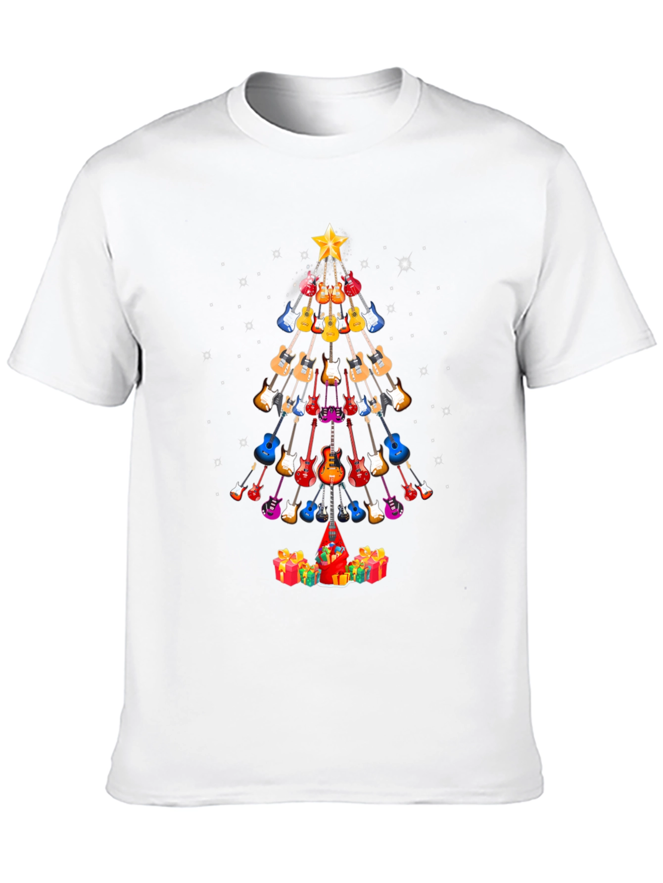 Guitar Christmas Tree T-Shirt - Holiday Music Tee