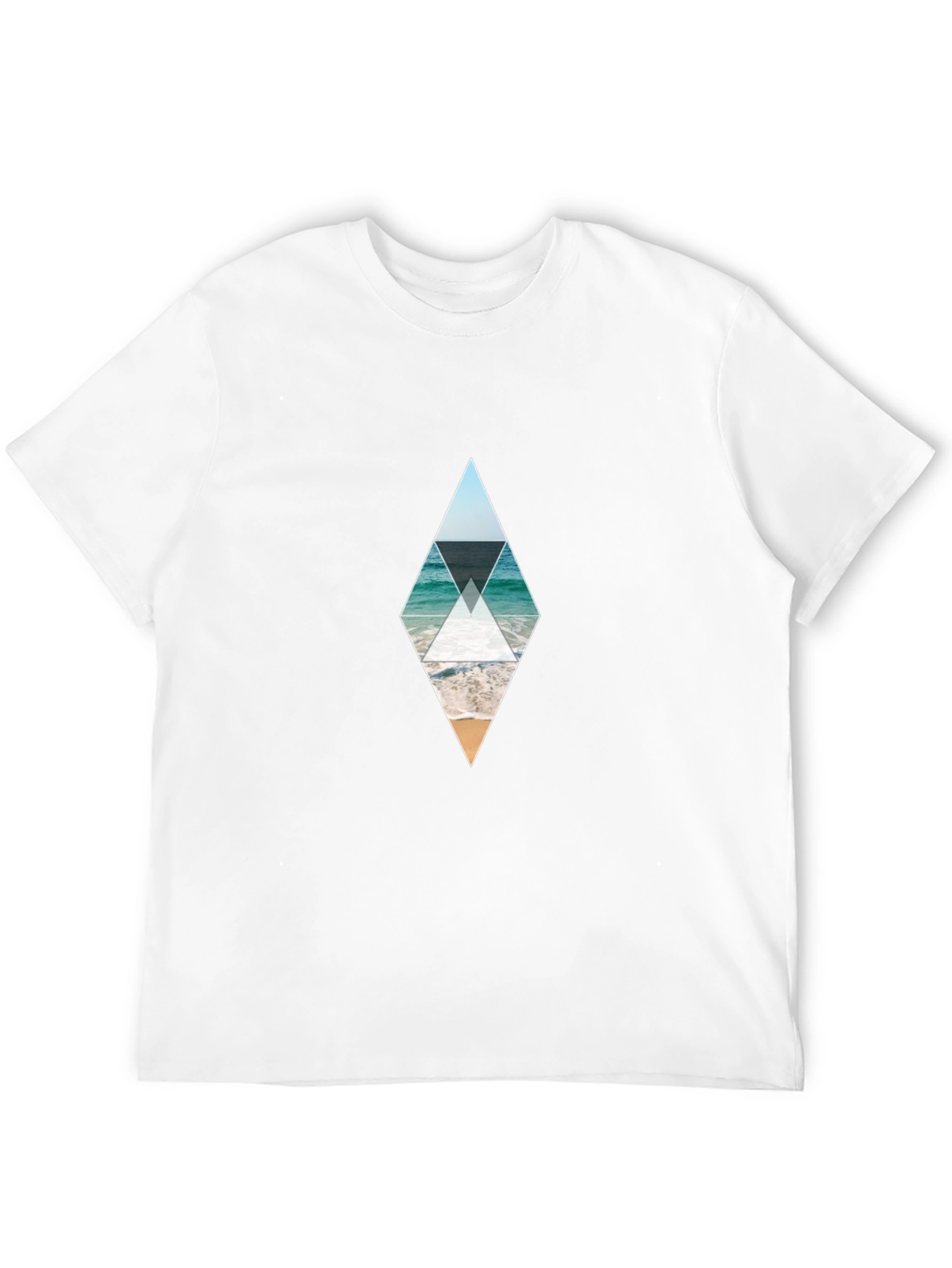 Ocean Beach Diamond Graphic Tee - Black