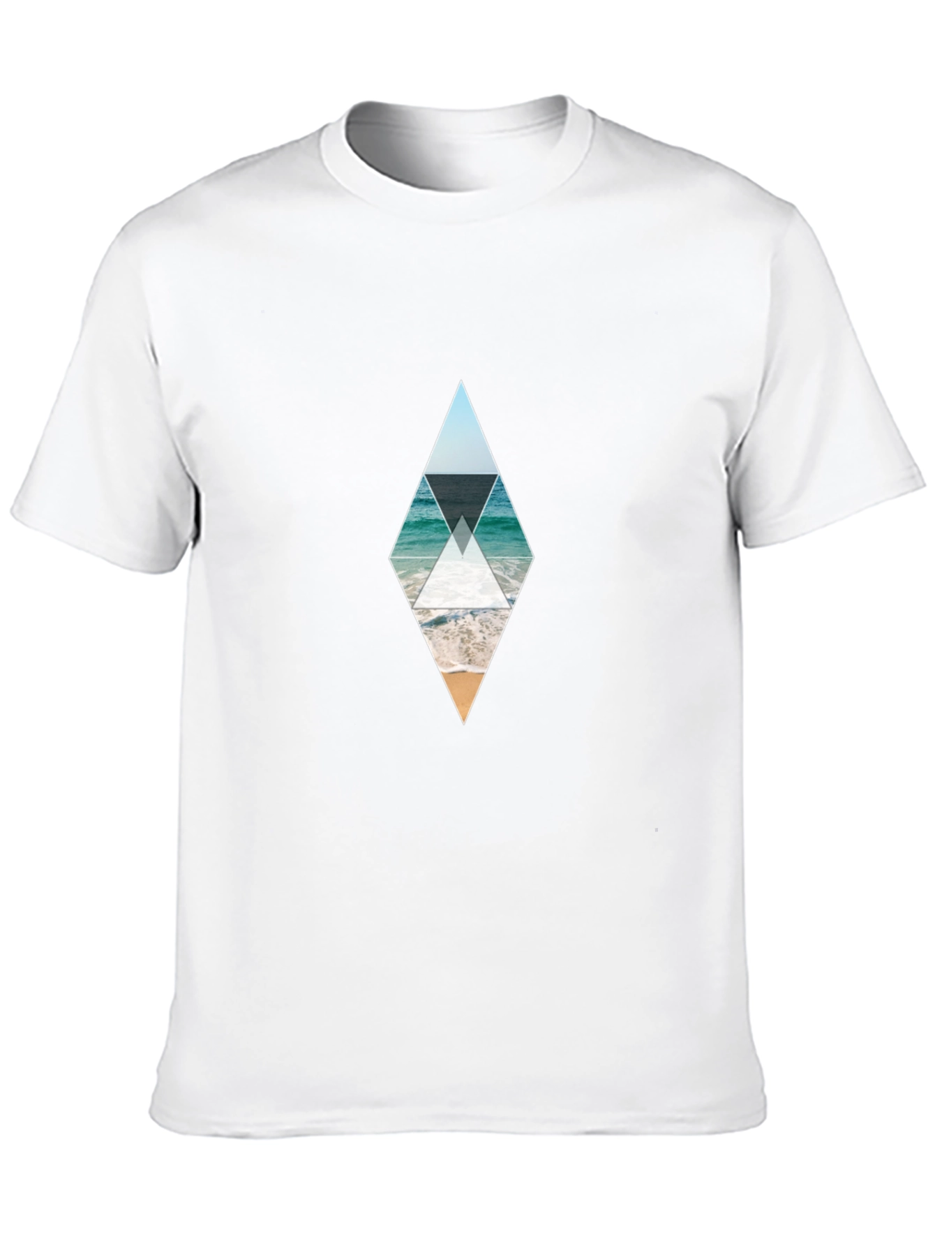 Ocean Beach Diamond Graphic Tee - Black
