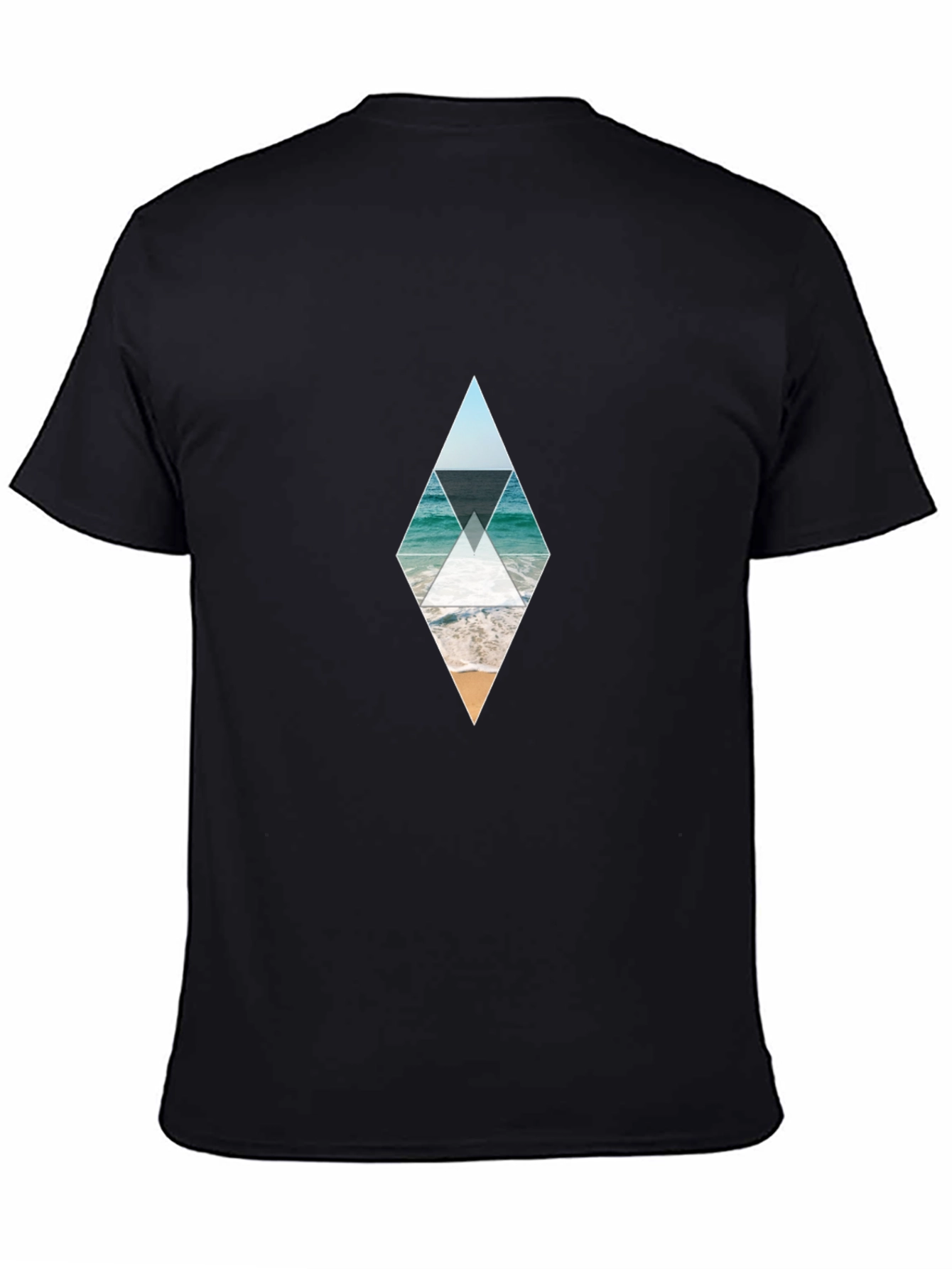 Ocean Beach Diamond Graphic Tee - Black
