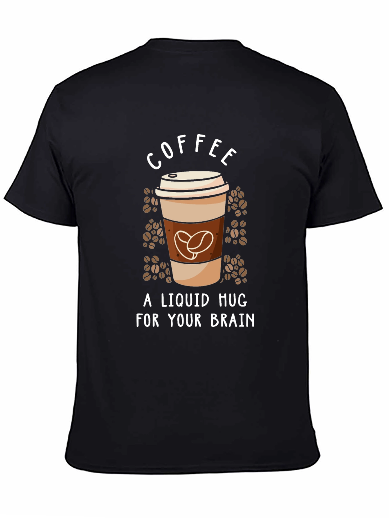 Coffee Liquid Hug T-Shirt Black Unisex