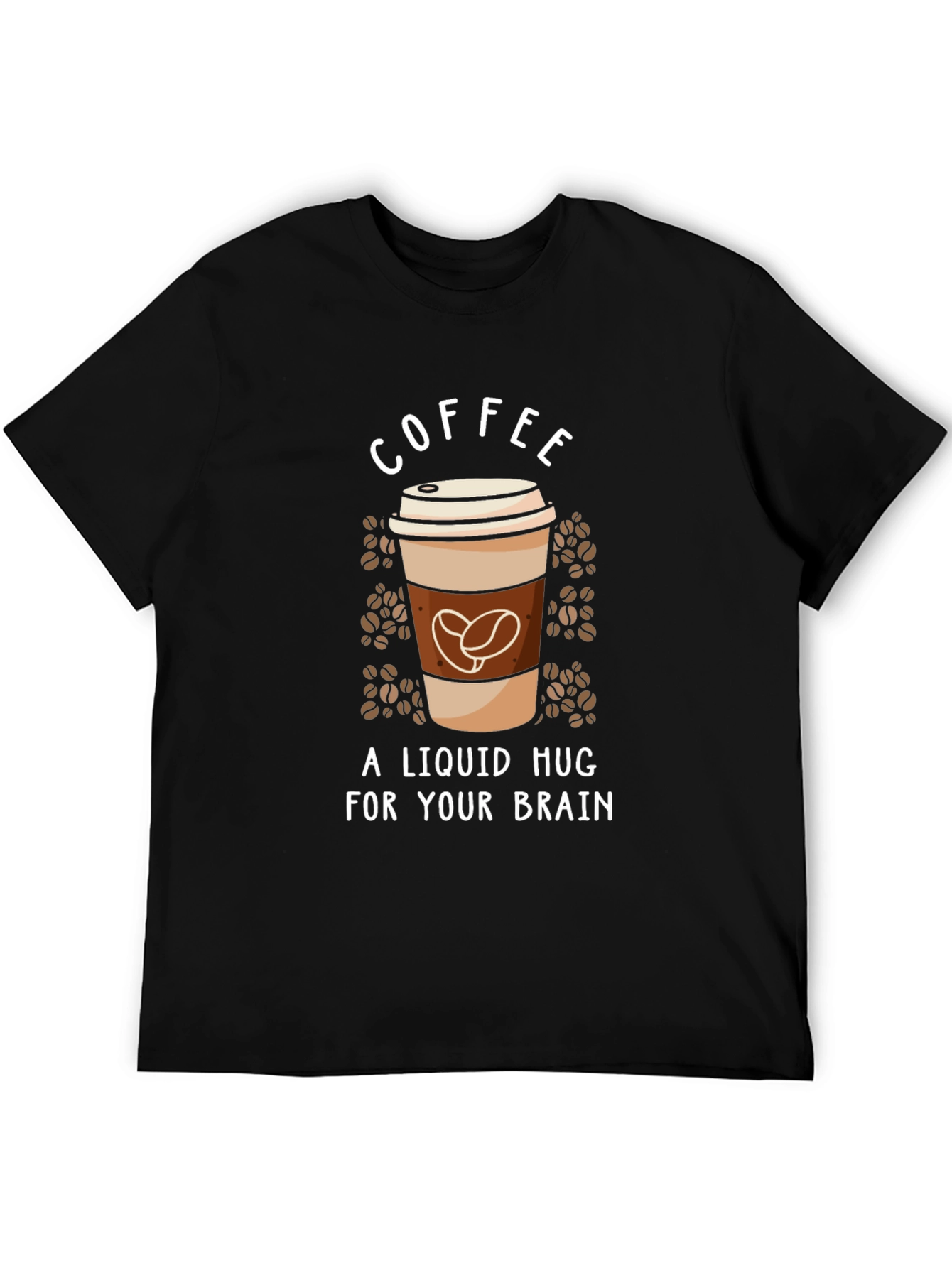 Coffee Liquid Hug T-Shirt Black Unisex