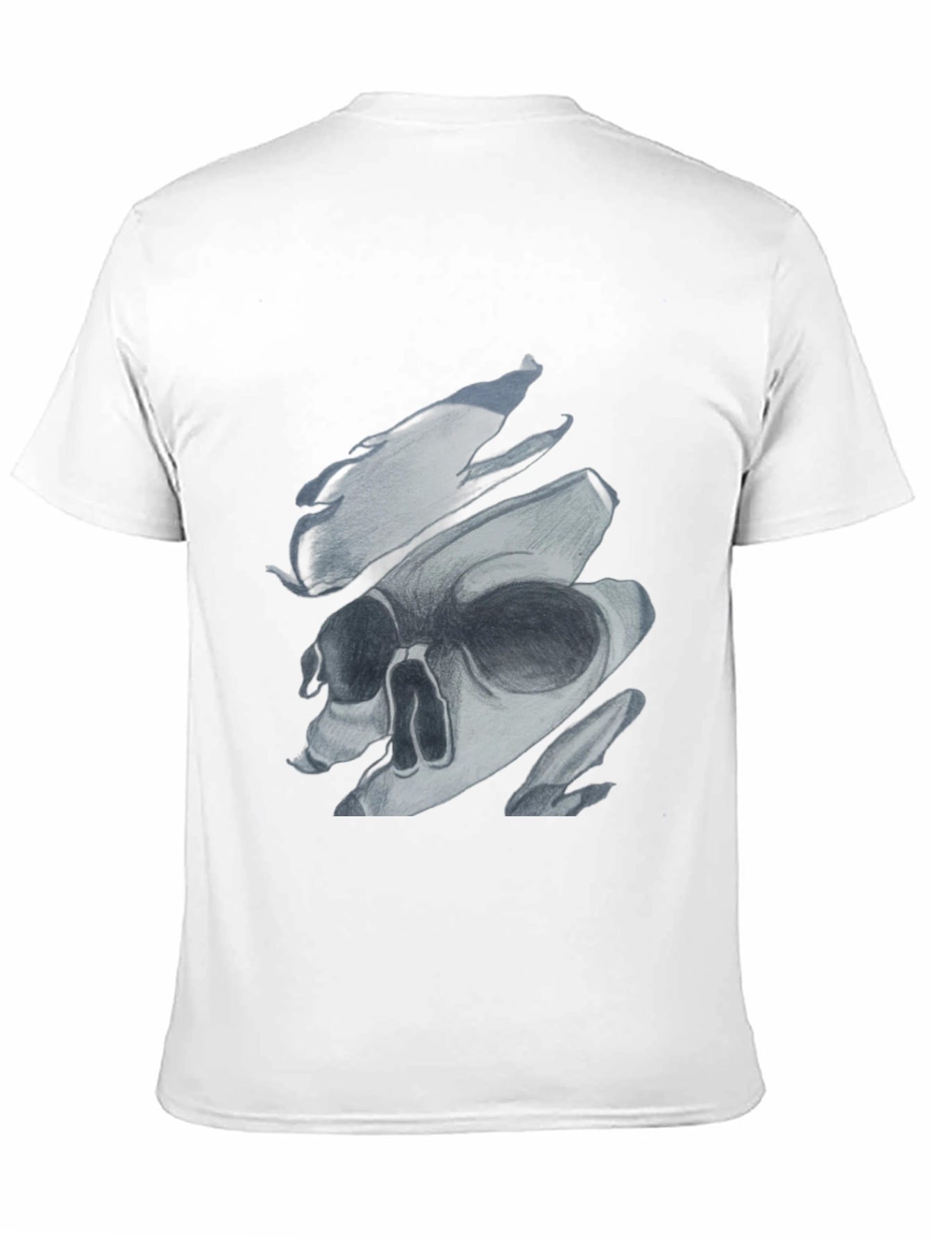 Edgy Skull Graphic Print Black T-Shirt