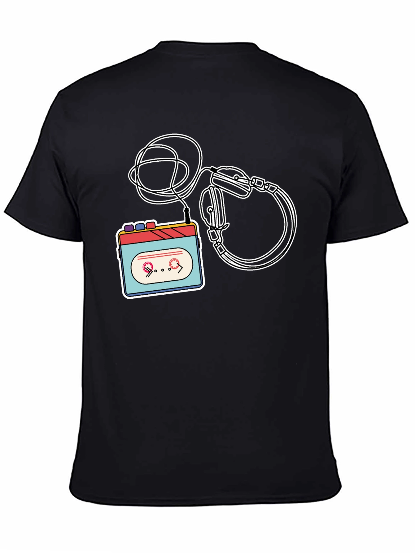 Retro Cassette Player Graphic Tee
