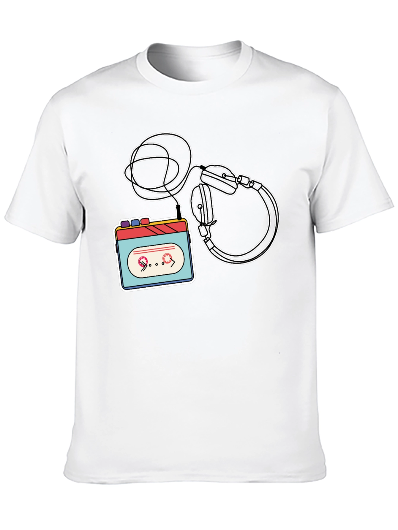 Retro Cassette Player Graphic Tee
