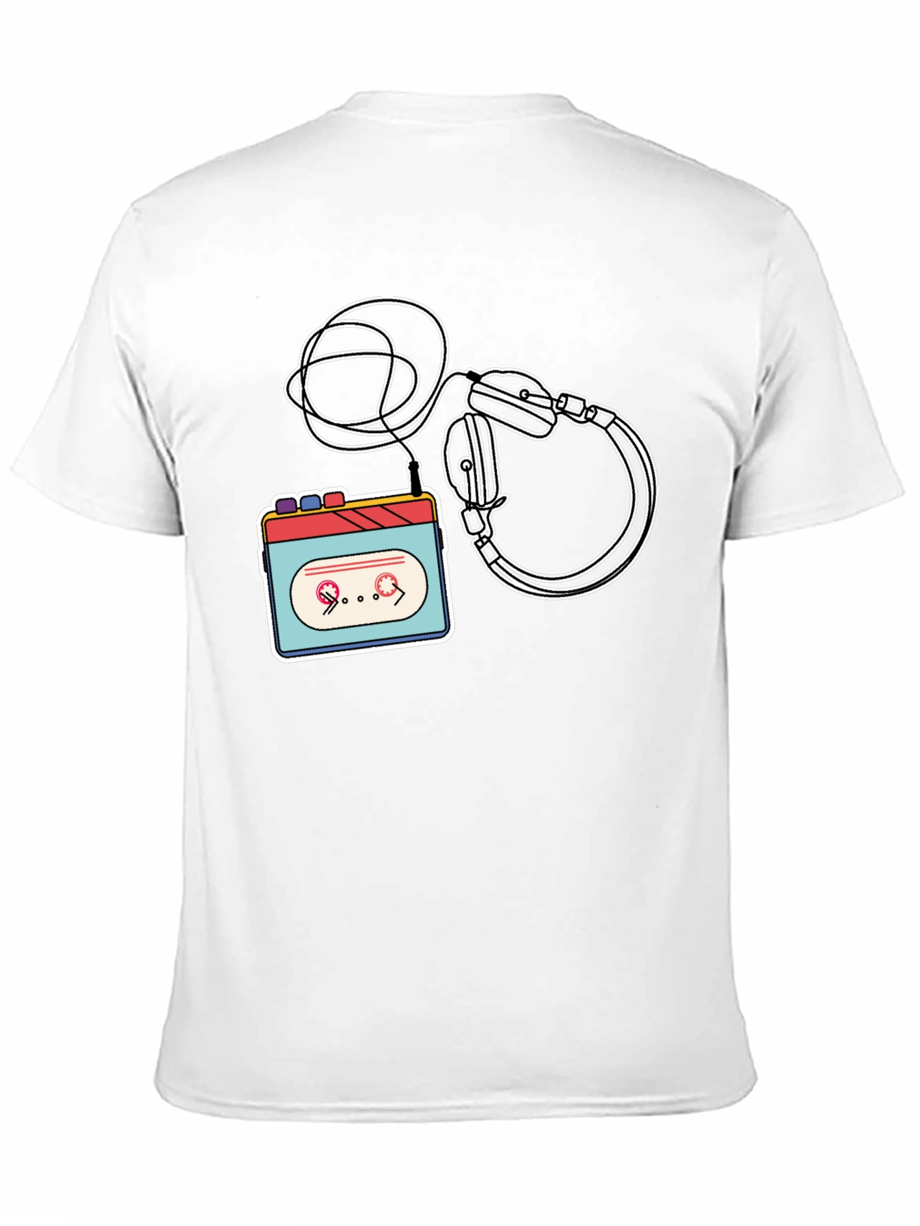 Retro Cassette Player Graphic Tee