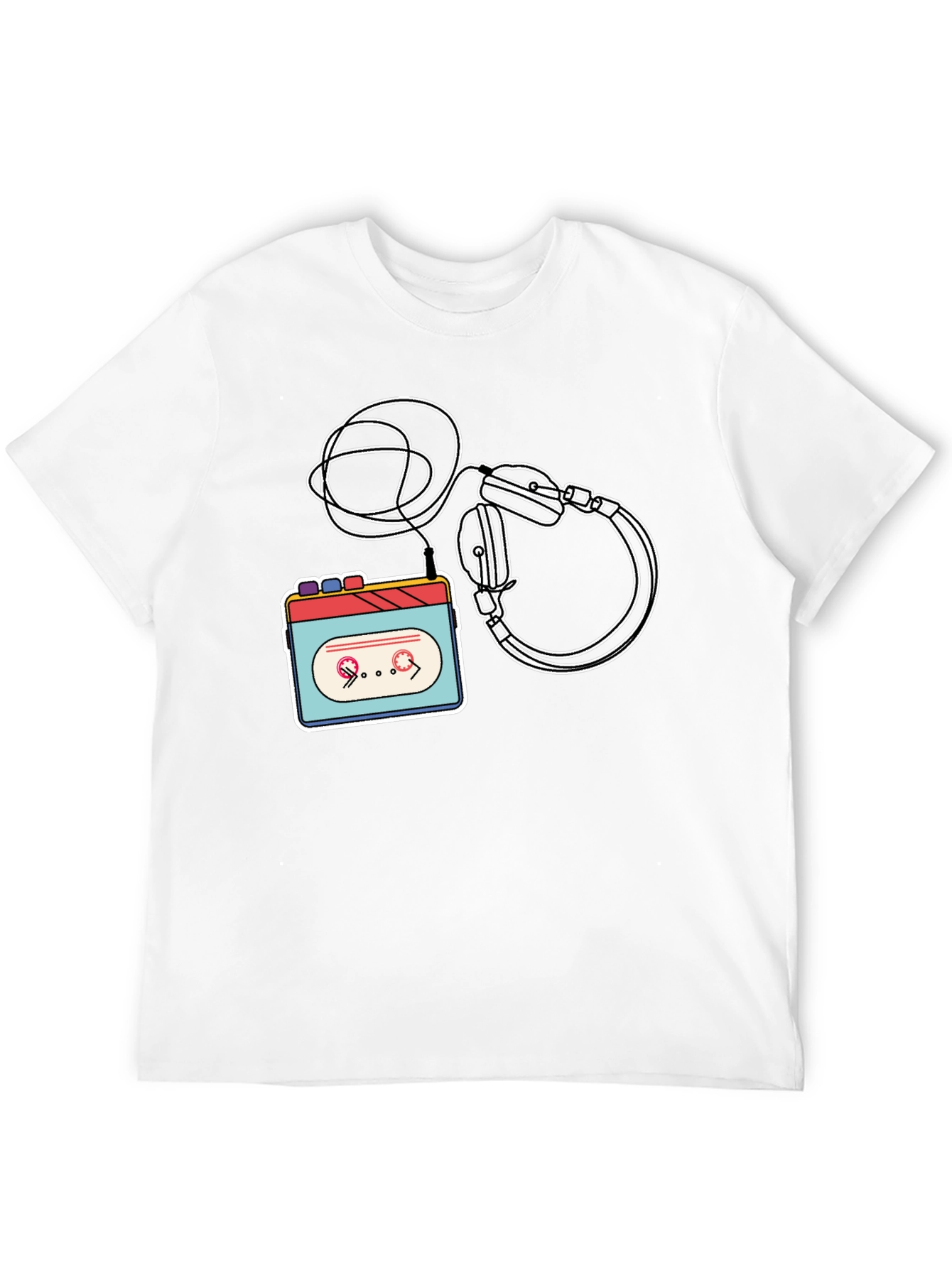 Retro Cassette Player Graphic Tee