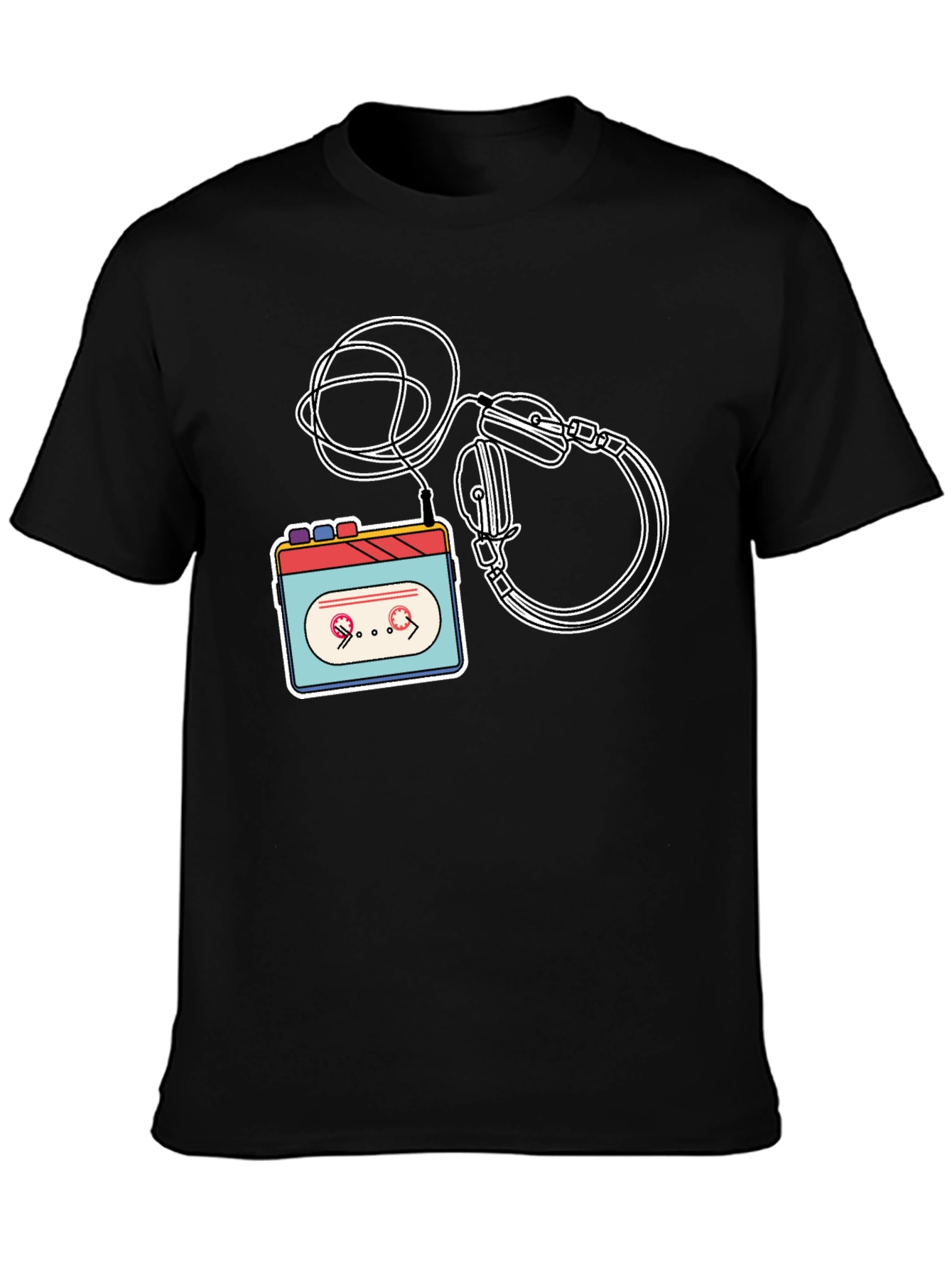Retro Cassette Player Graphic Tee