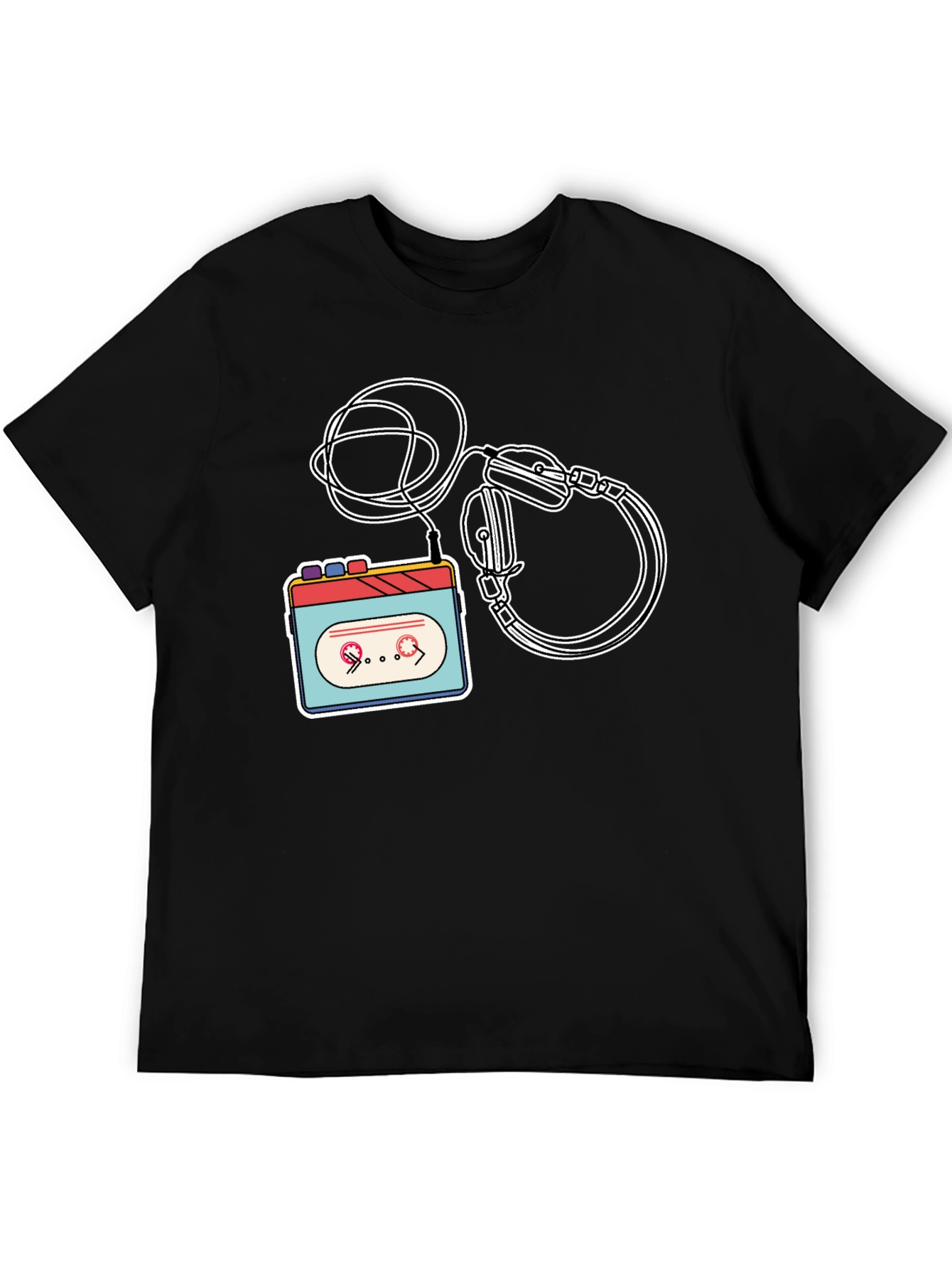 Retro Cassette Player Graphic Tee