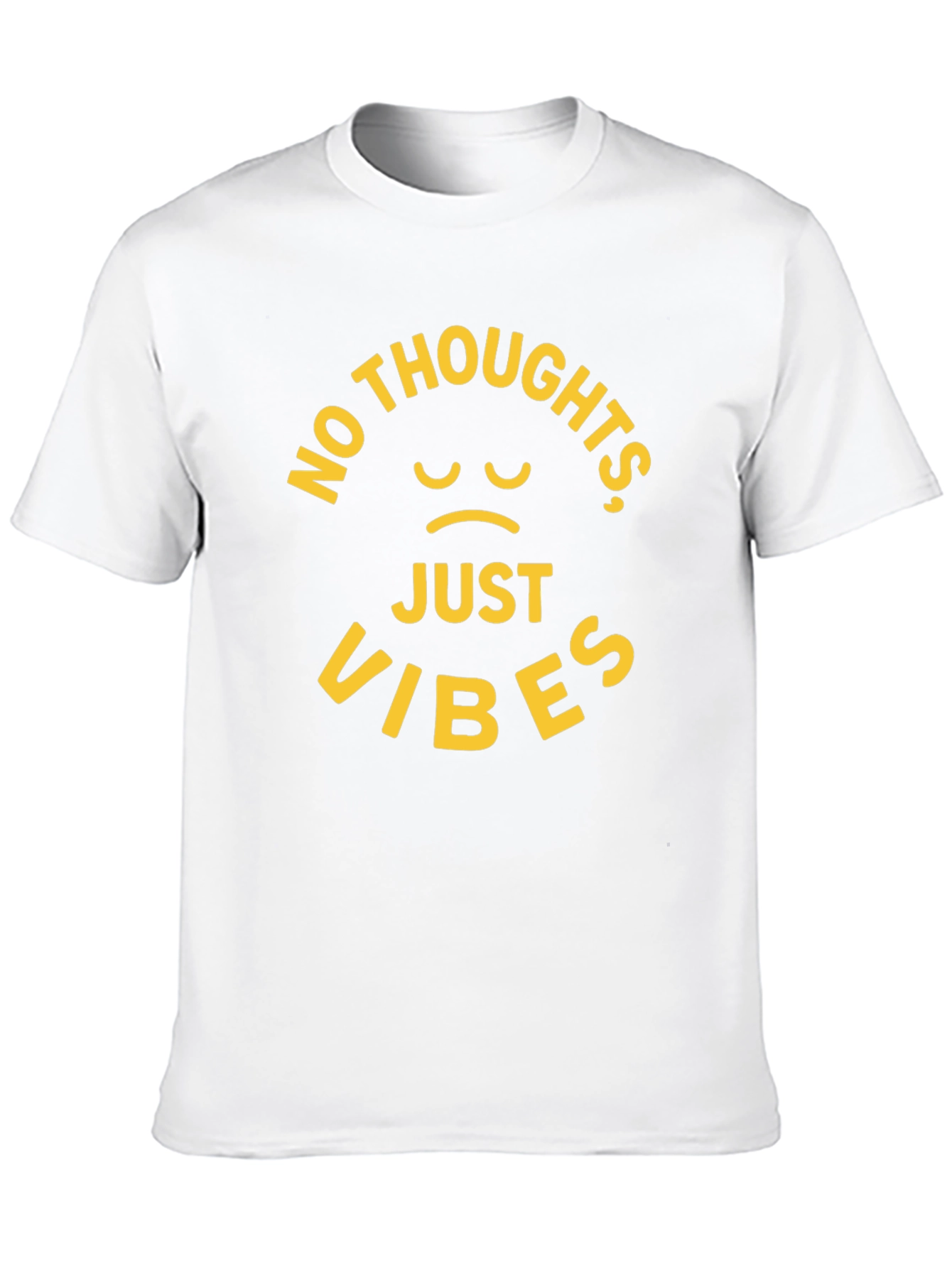 No Thoughts Just Vibes Black T-Shirt