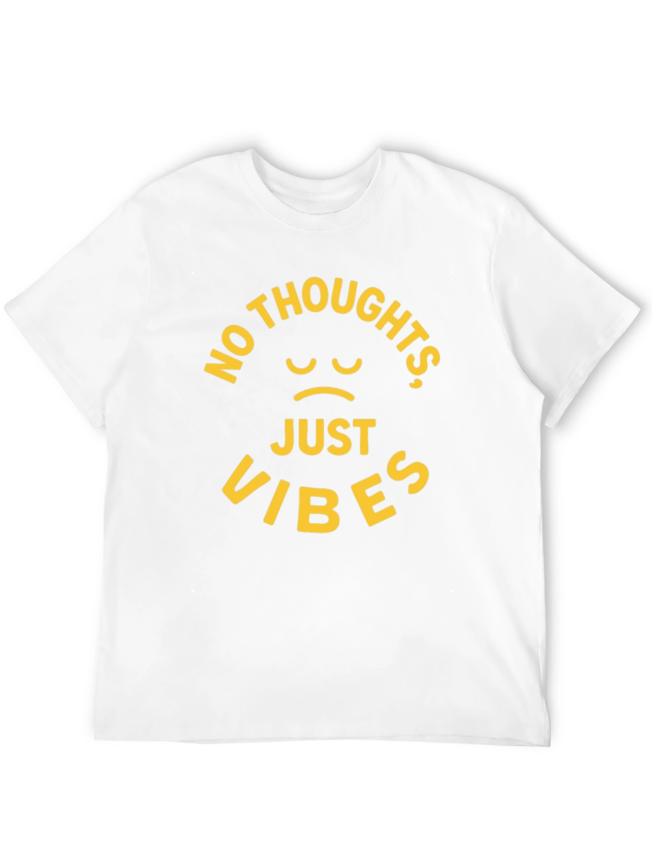 No Thoughts Just Vibes Black T-Shirt