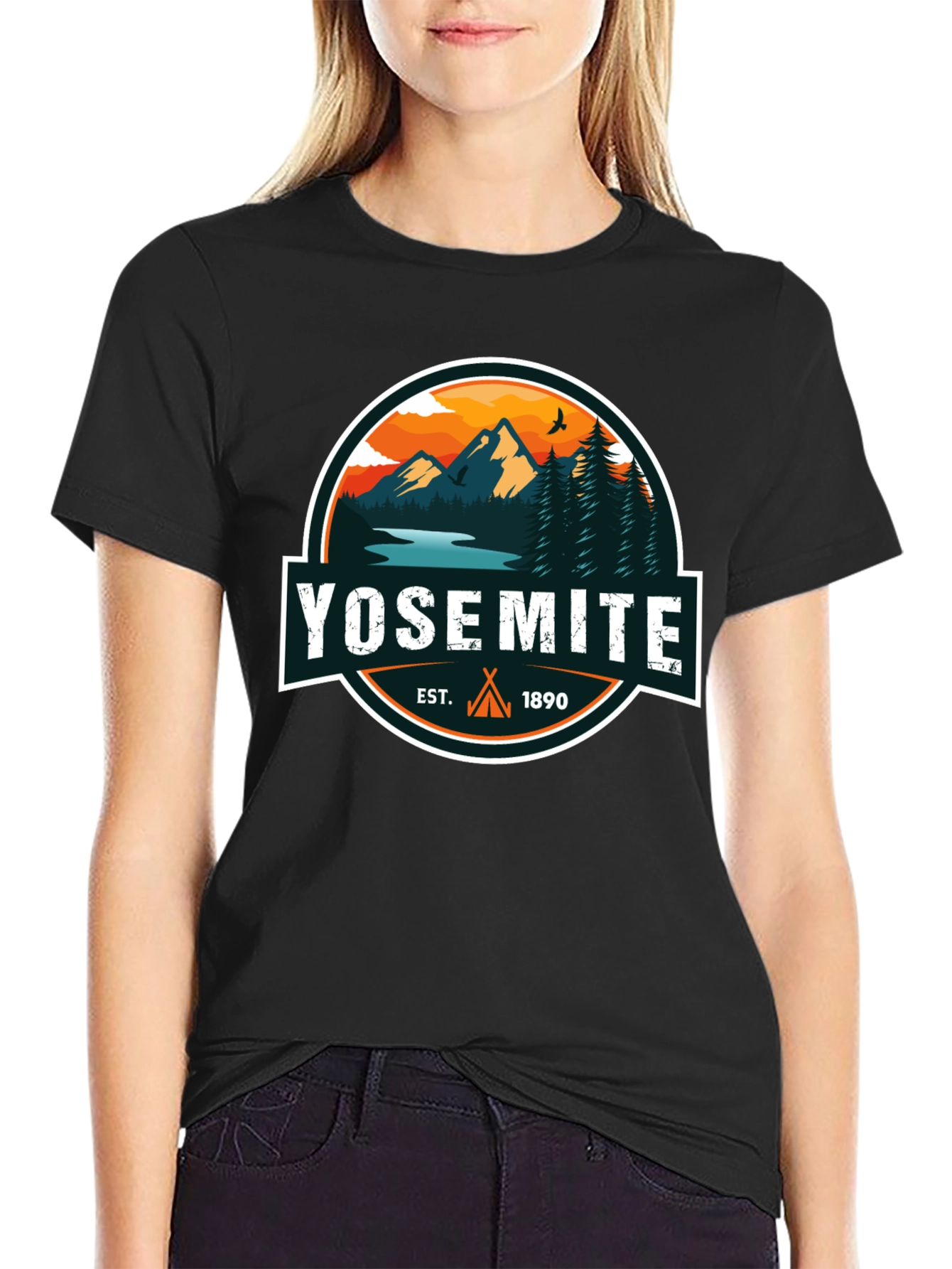 Yosemite Est. 1890 Black Graphic T-Shirt