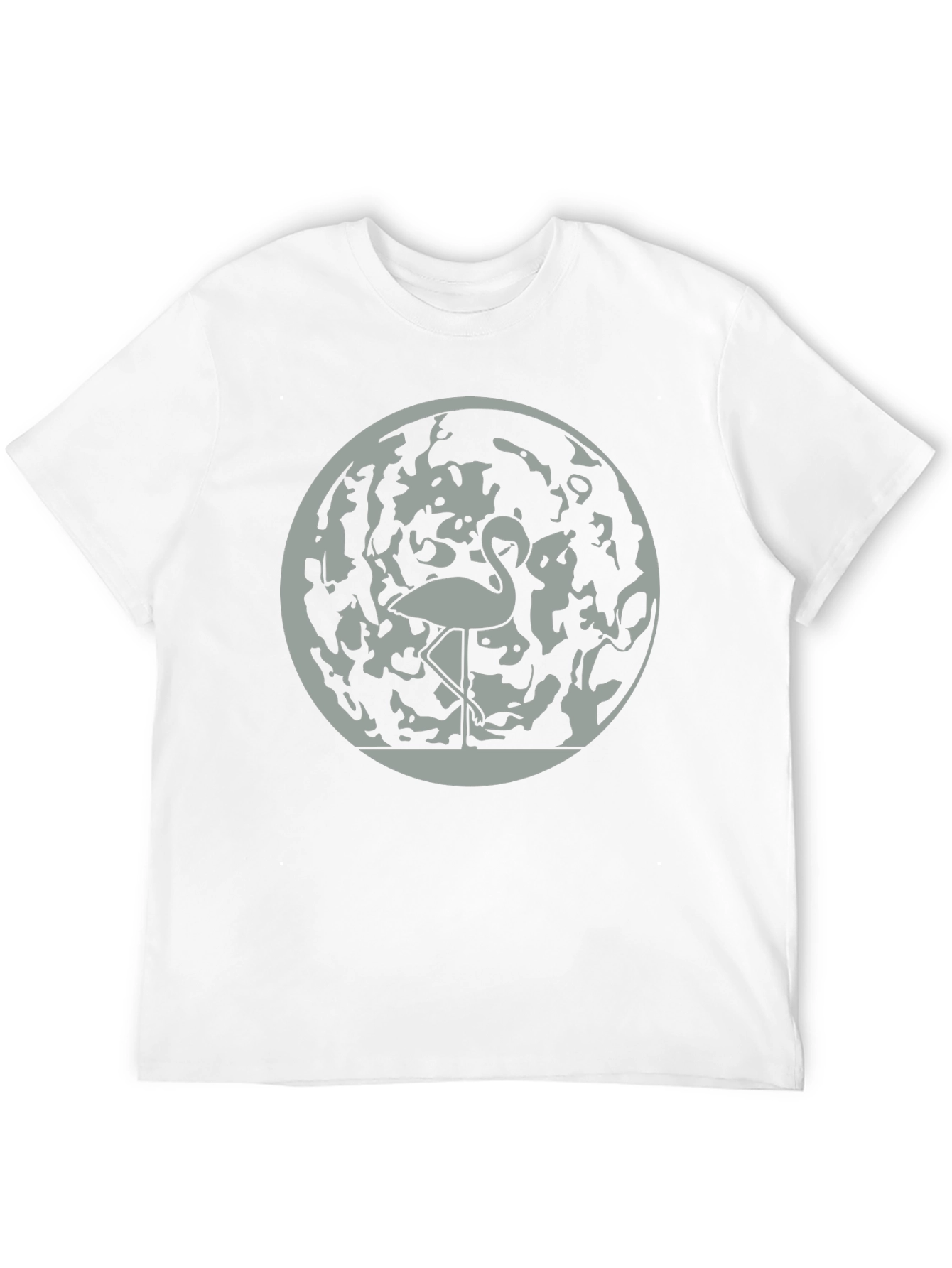 Flamingo Moon Graphic Tee - Stylish Mens T-Shirt