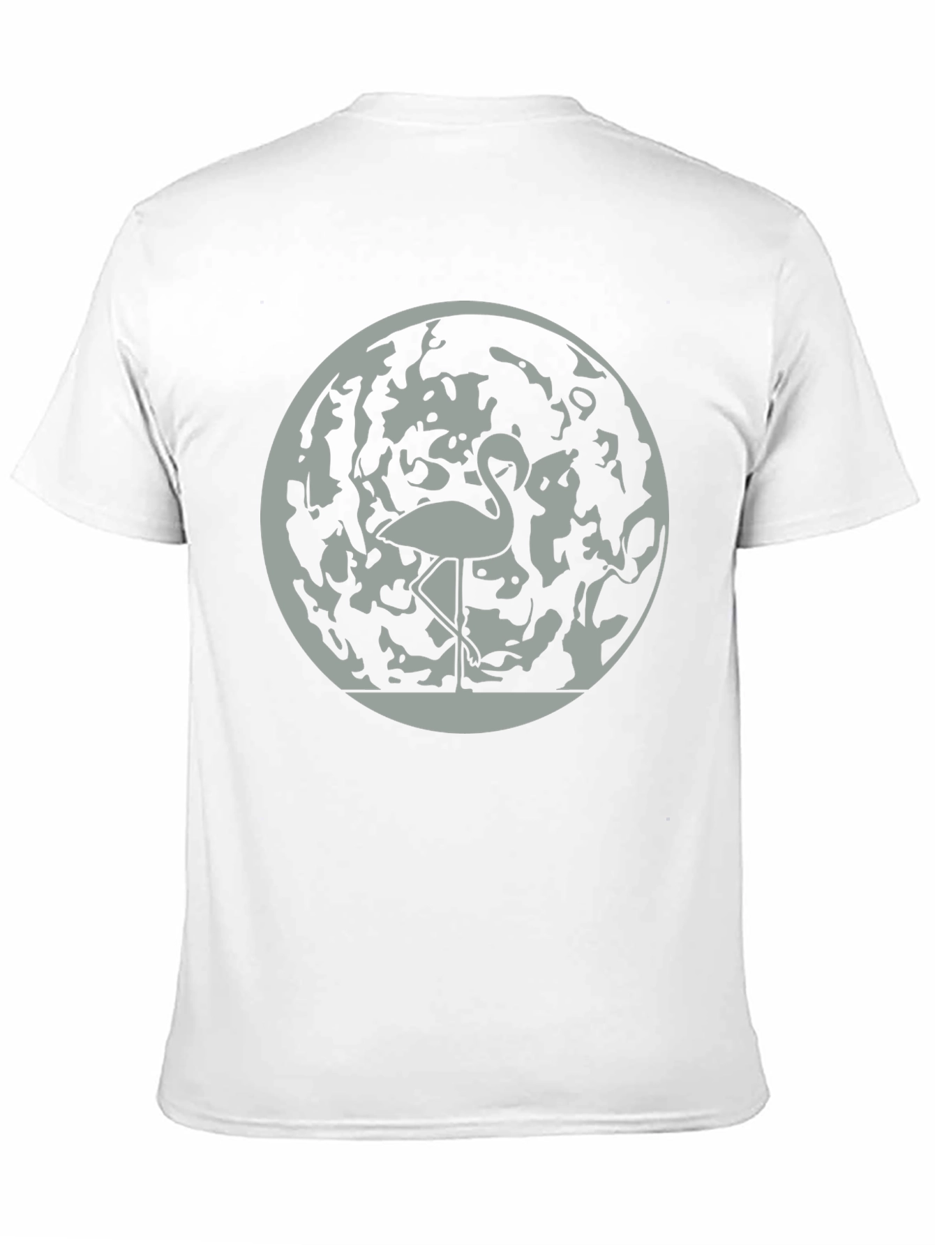 Flamingo Moon Graphic Tee - Stylish Mens T-Shirt