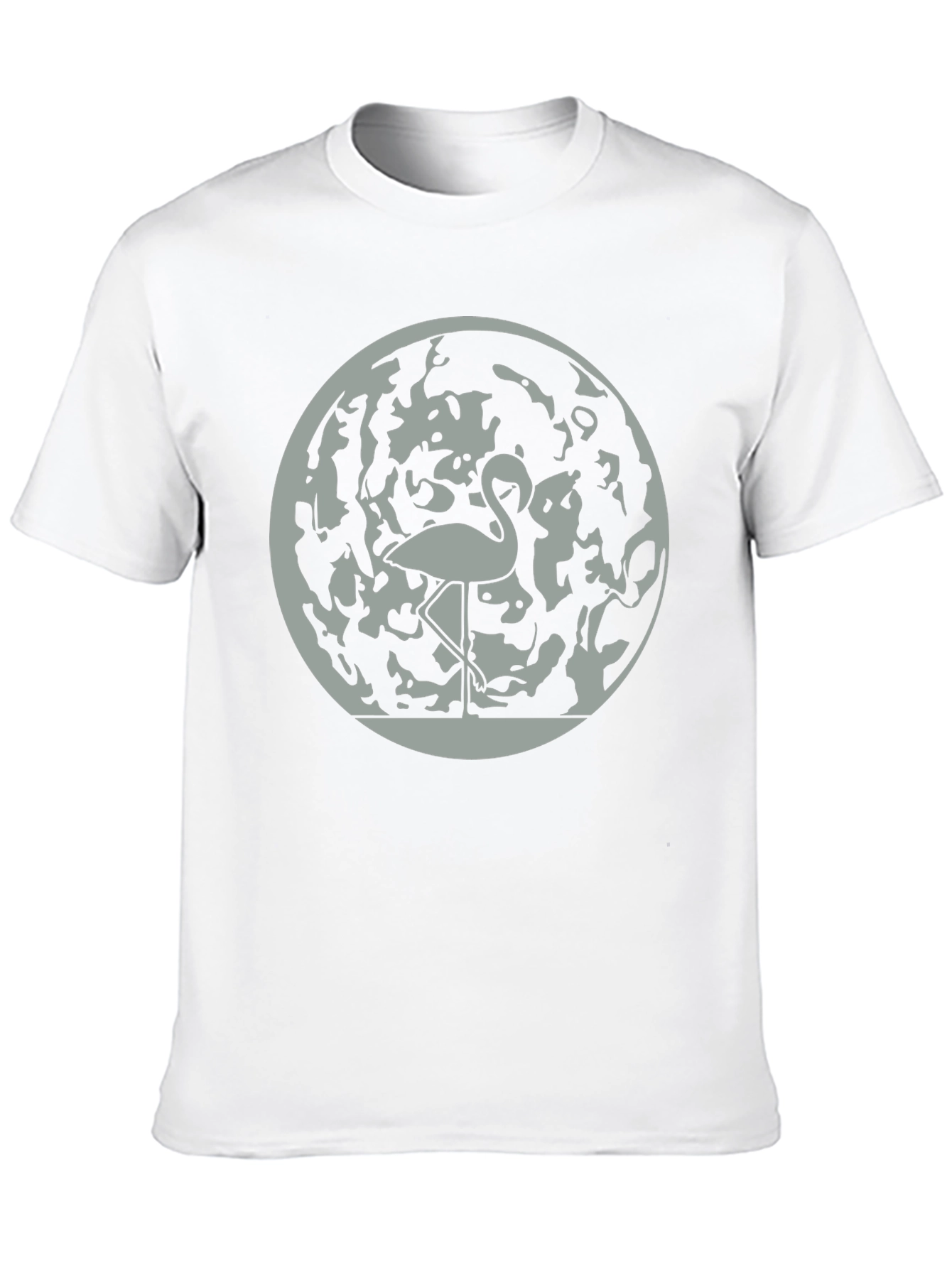 Flamingo Moon Graphic Tee - Stylish Mens T-Shirt