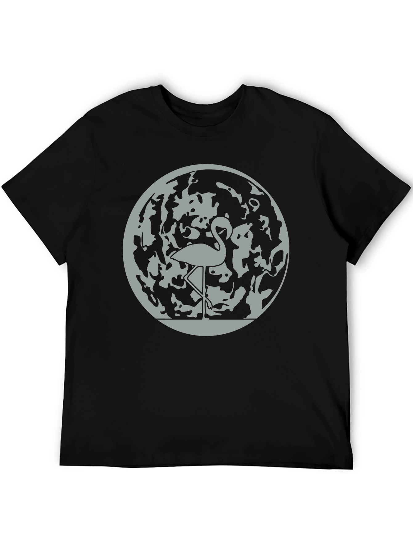 Flamingo Moon Graphic Tee - Stylish Mens T-Shirt