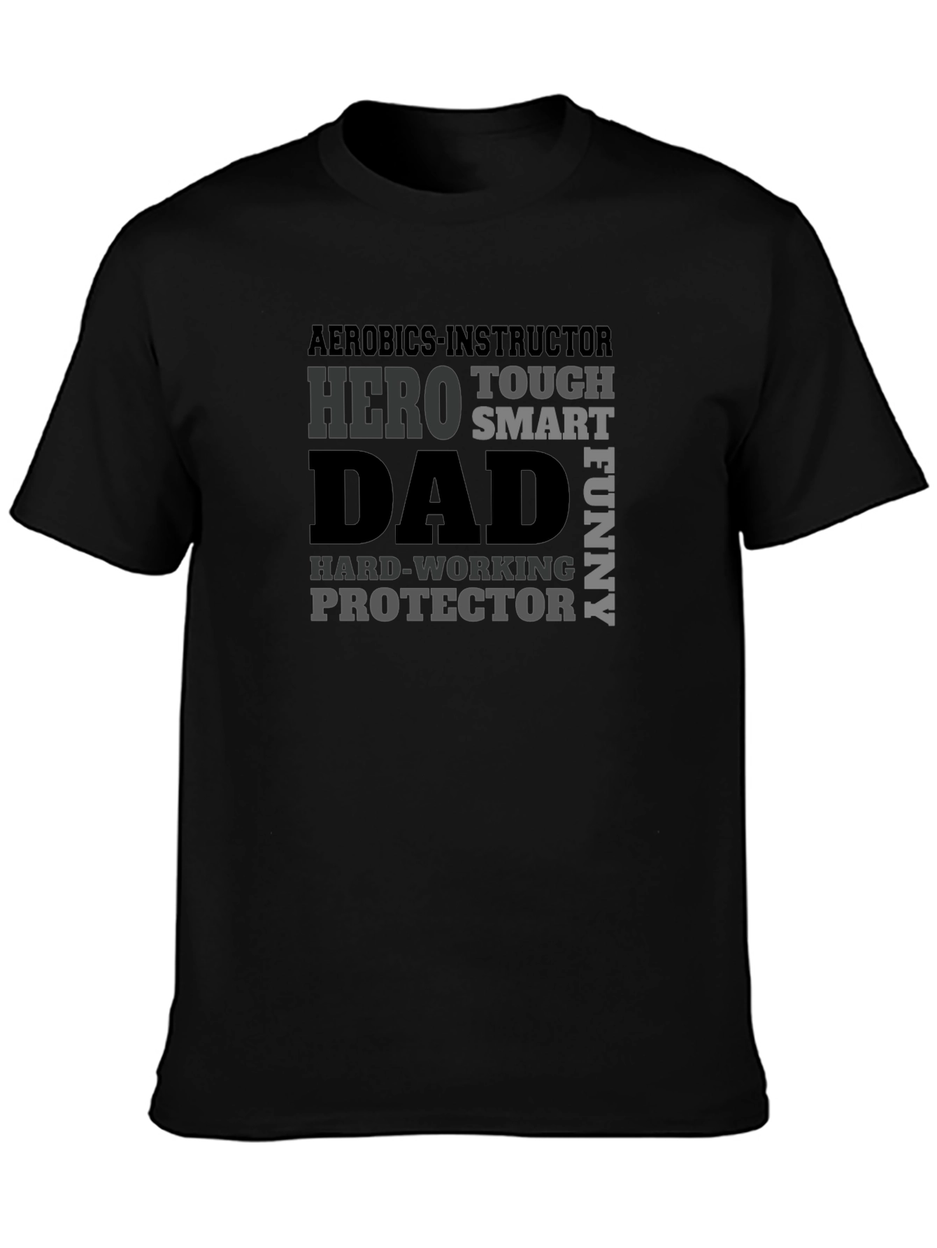Aerobics Instructor Dad Hero Graphic T-Shirt