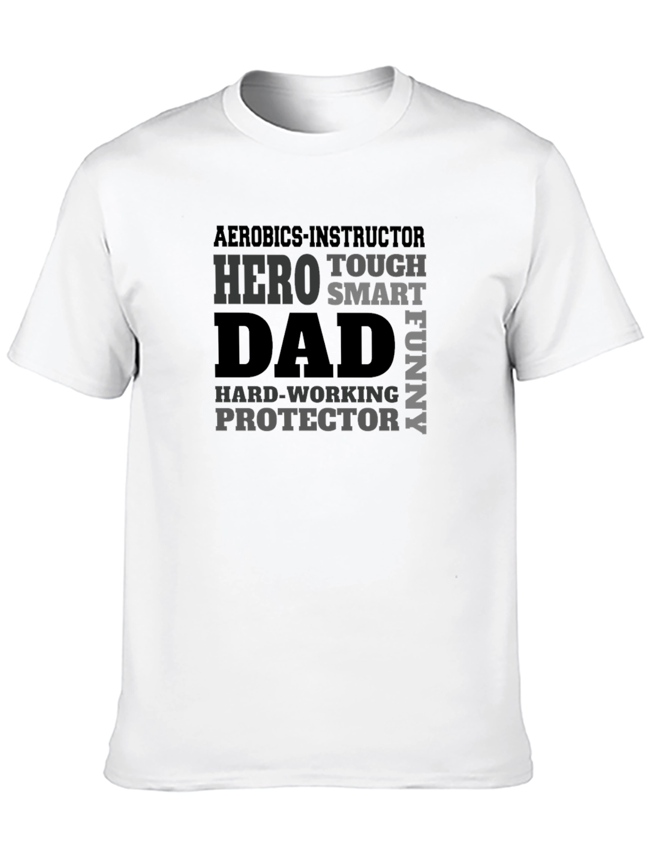 Aerobics Instructor Dad Hero Graphic T-Shirt