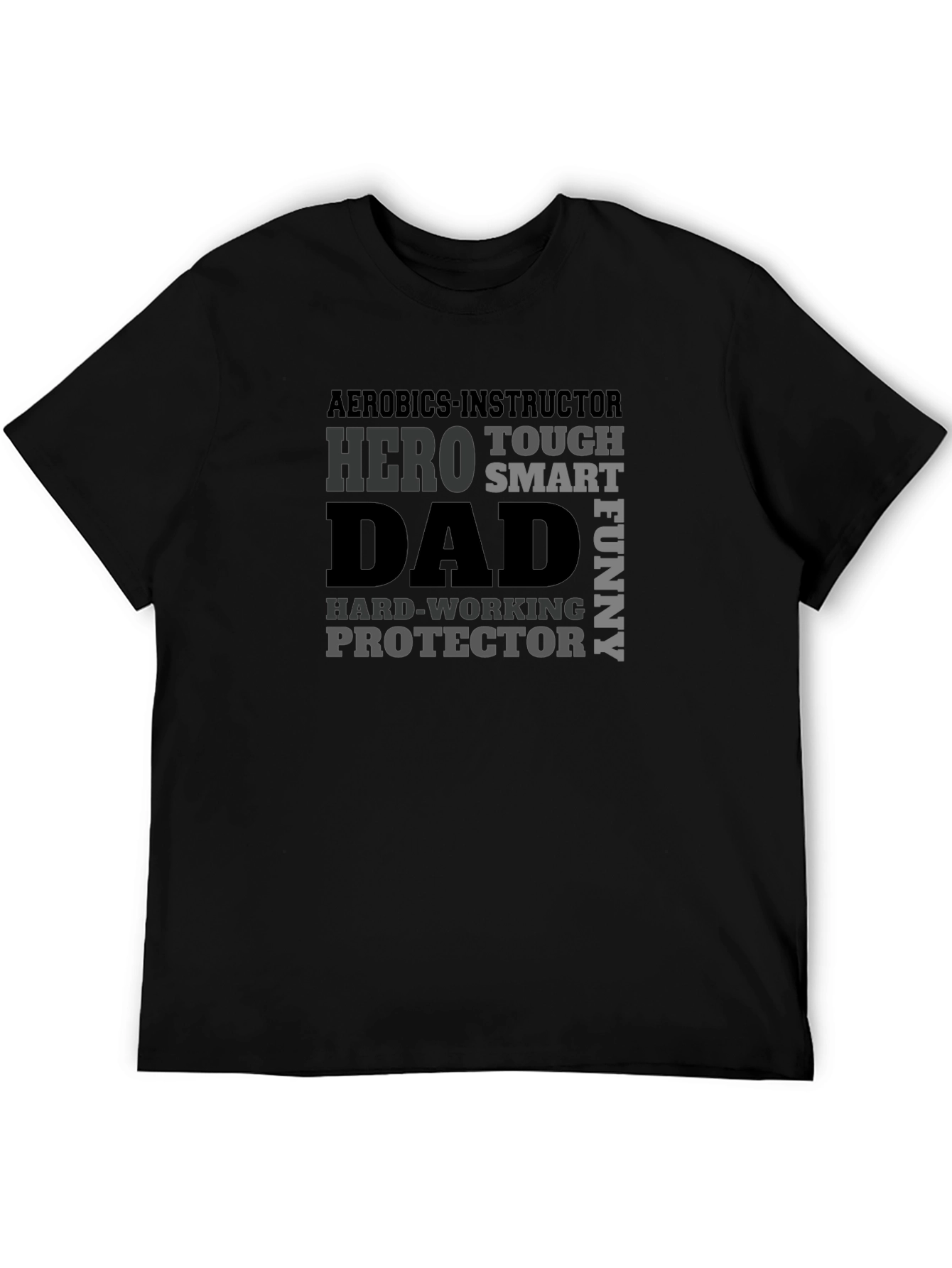 Aerobics Instructor Dad Hero Graphic T-Shirt
