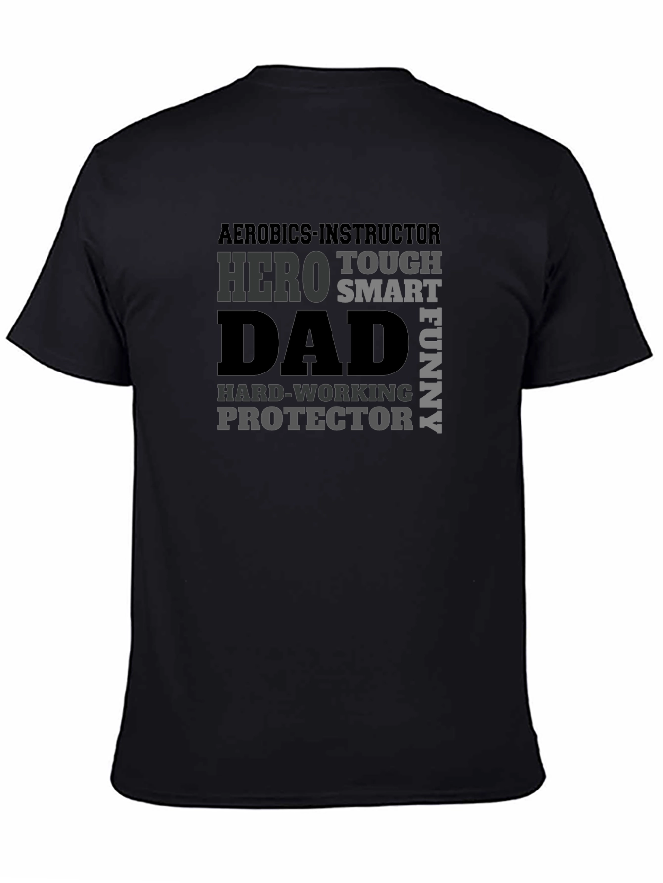 Aerobics Instructor Dad Hero Graphic T-Shirt