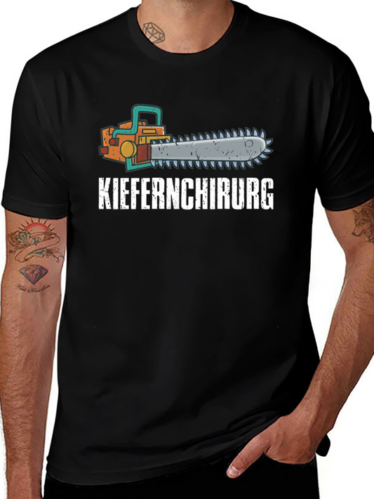 Kieferchirurg Chainsaw Graphic T-Shirt