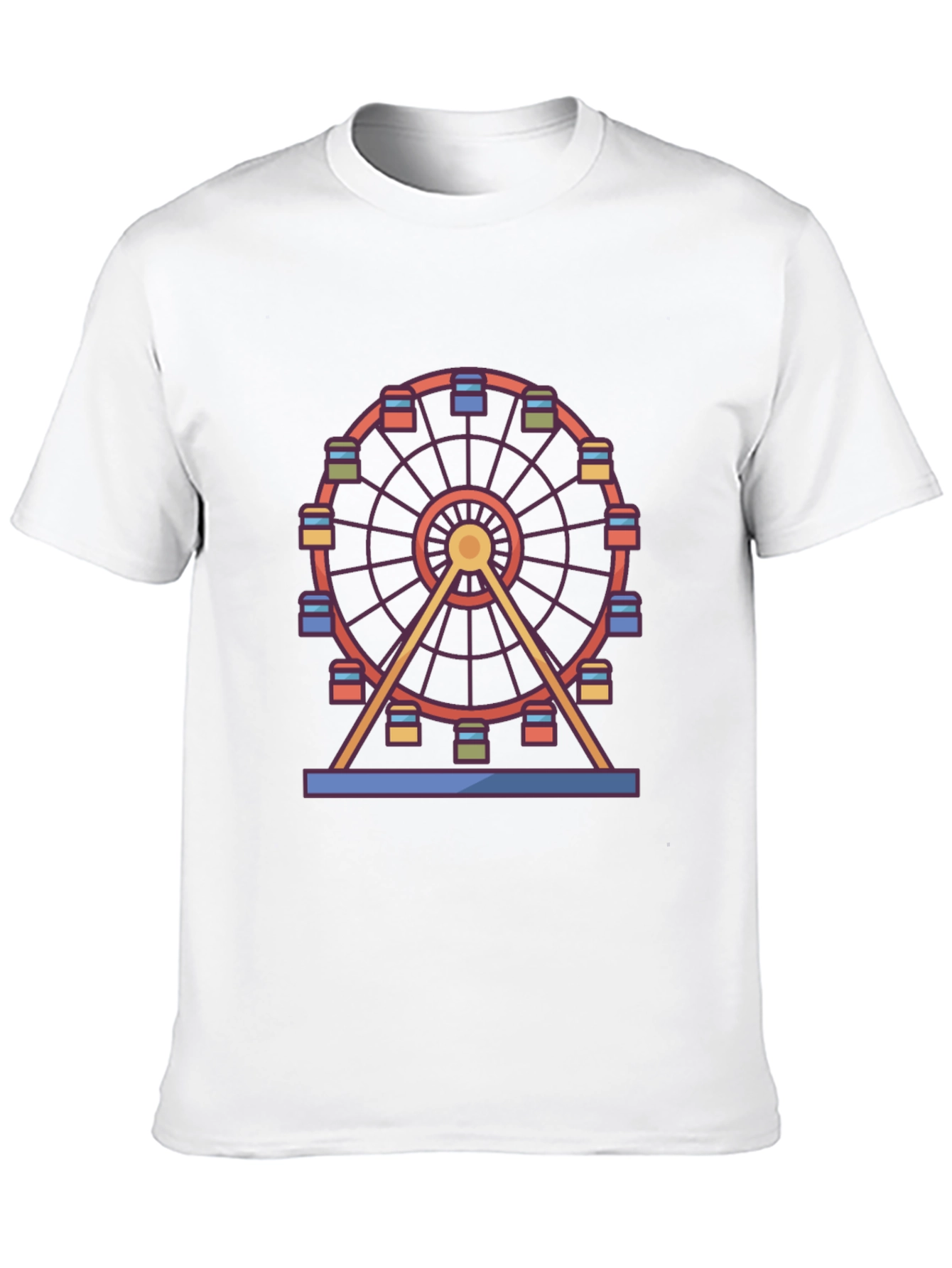 Ferris Wheel Graphic Tee - Fun Carnival Style