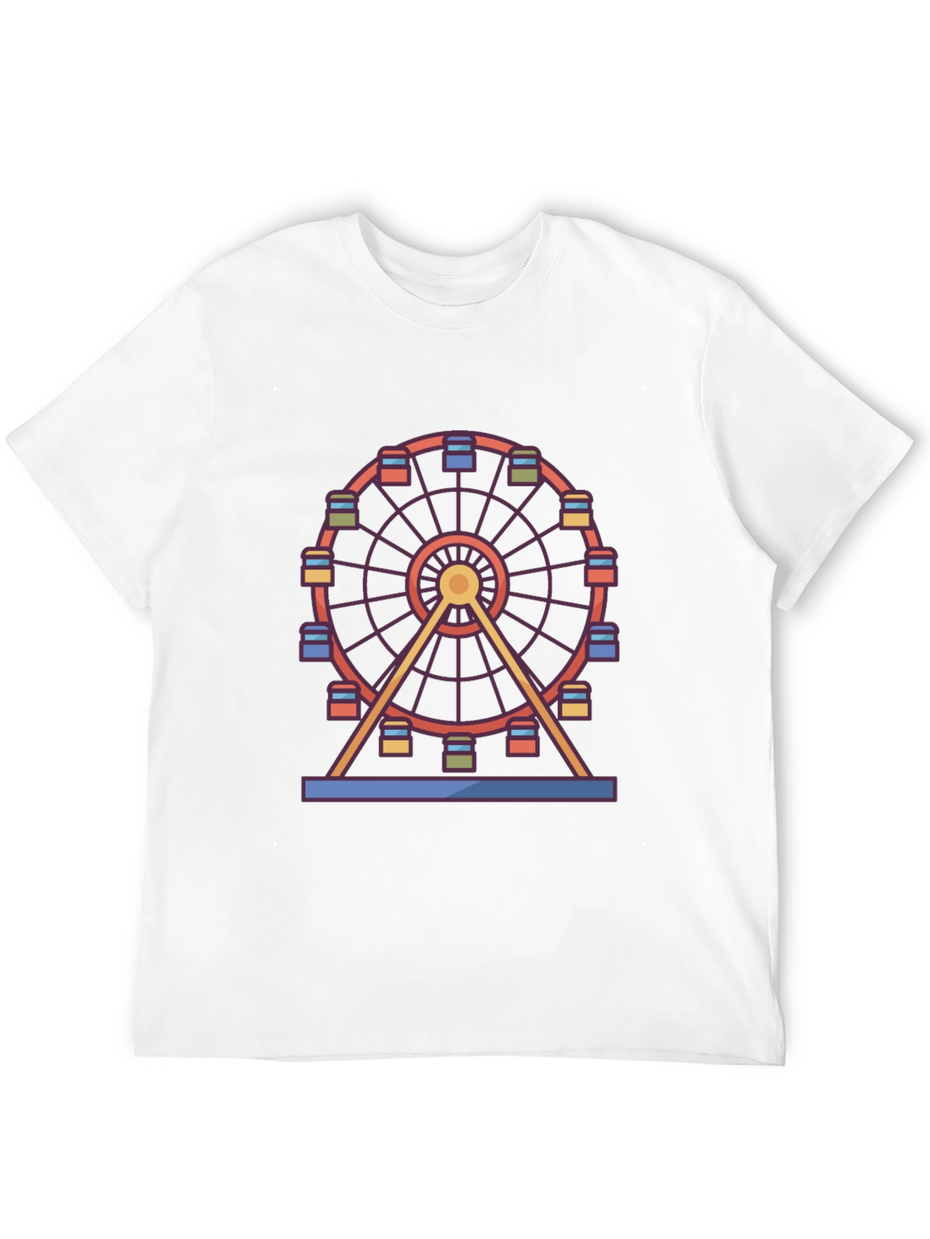 Ferris Wheel Graphic Tee - Fun Carnival Style