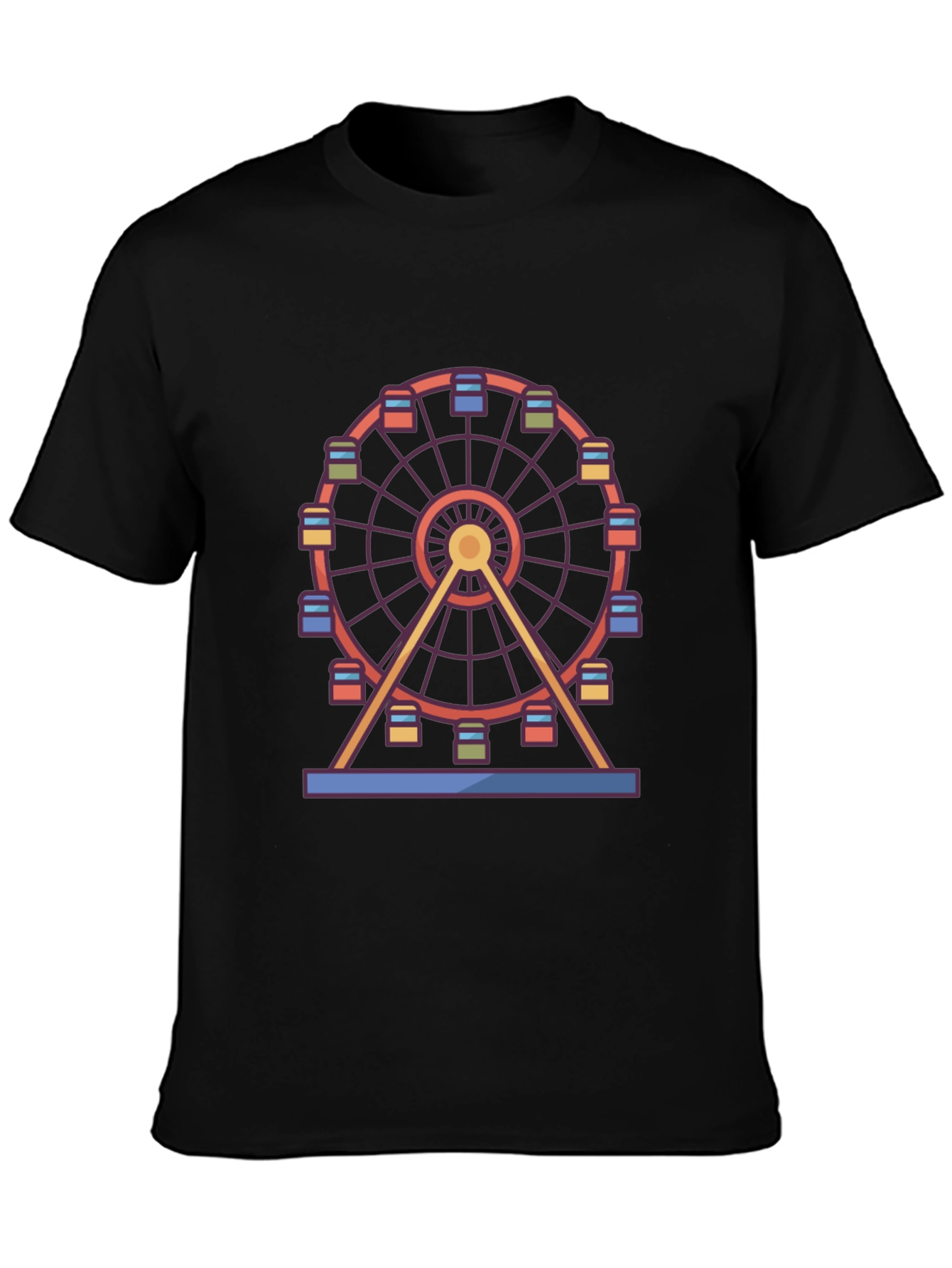 Ferris Wheel Graphic Tee - Fun Carnival Style