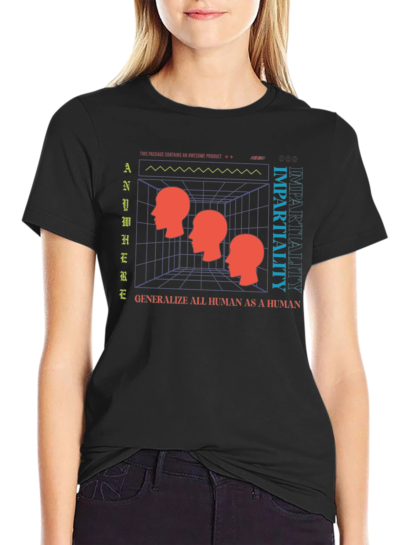 Impartiality Graphic T-Shirt - Modern Art Tee