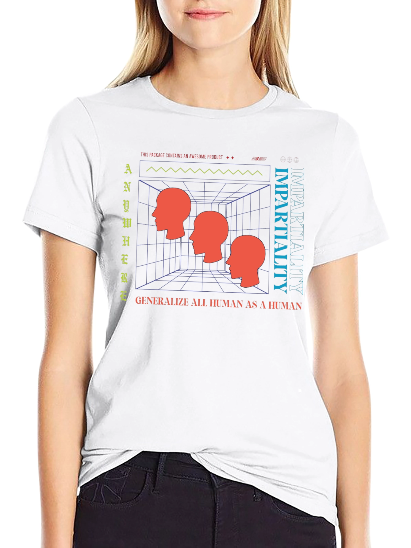 Impartiality Graphic T-Shirt - Modern Art Tee
