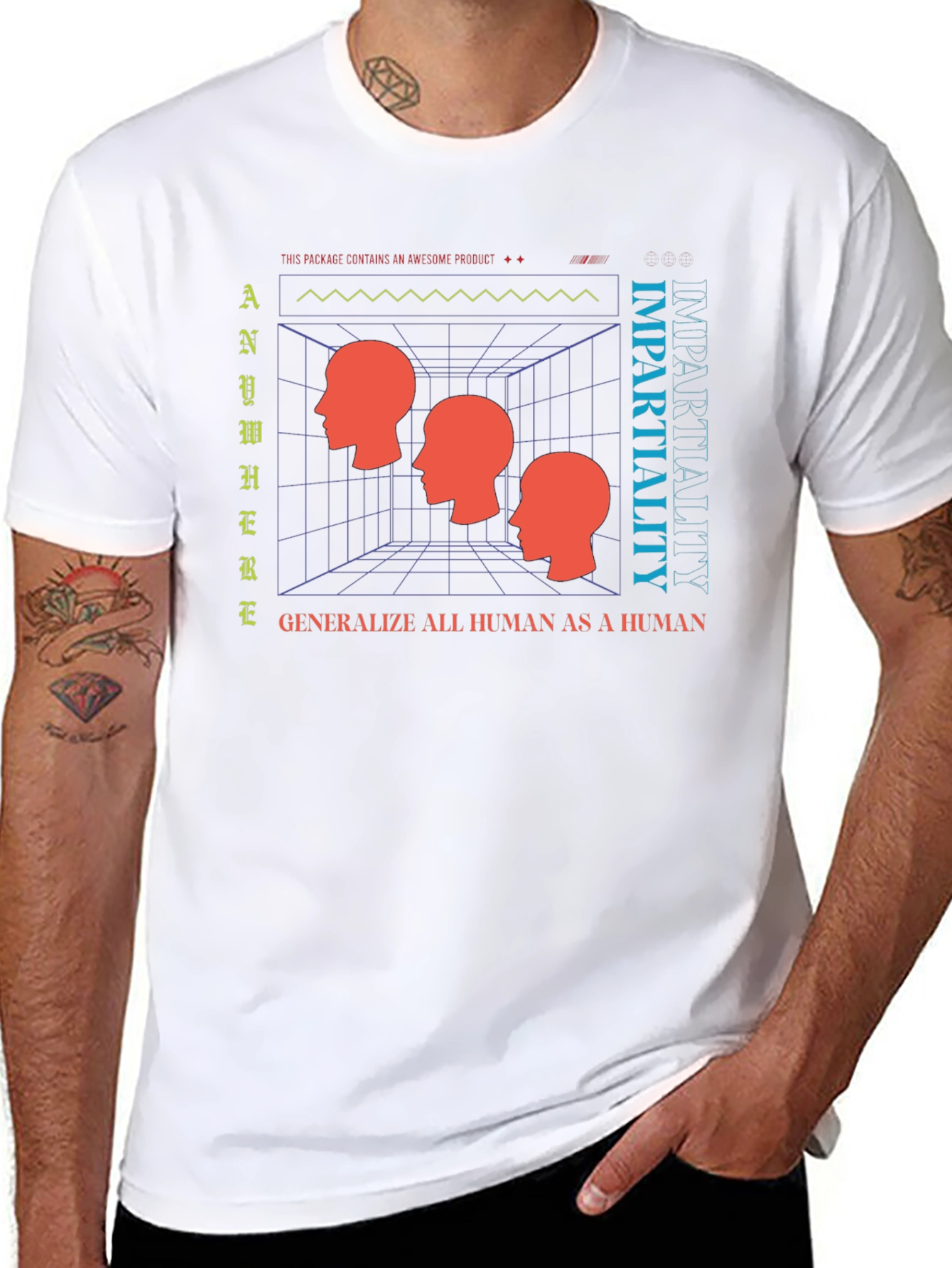 Impartiality Graphic T-Shirt - Modern Art Tee