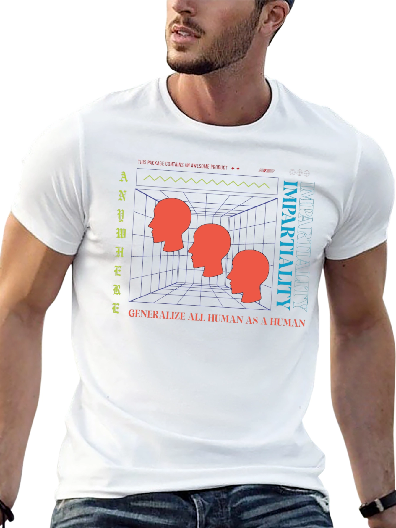Impartiality Graphic T-Shirt - Modern Art Tee