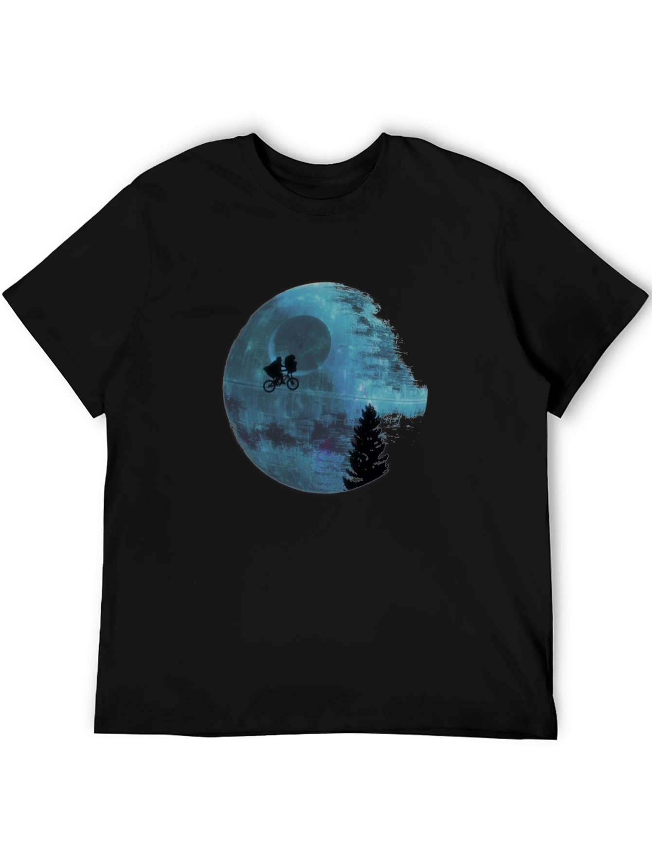 Star Wars Death Star E.T. Parody Black T-Shirt