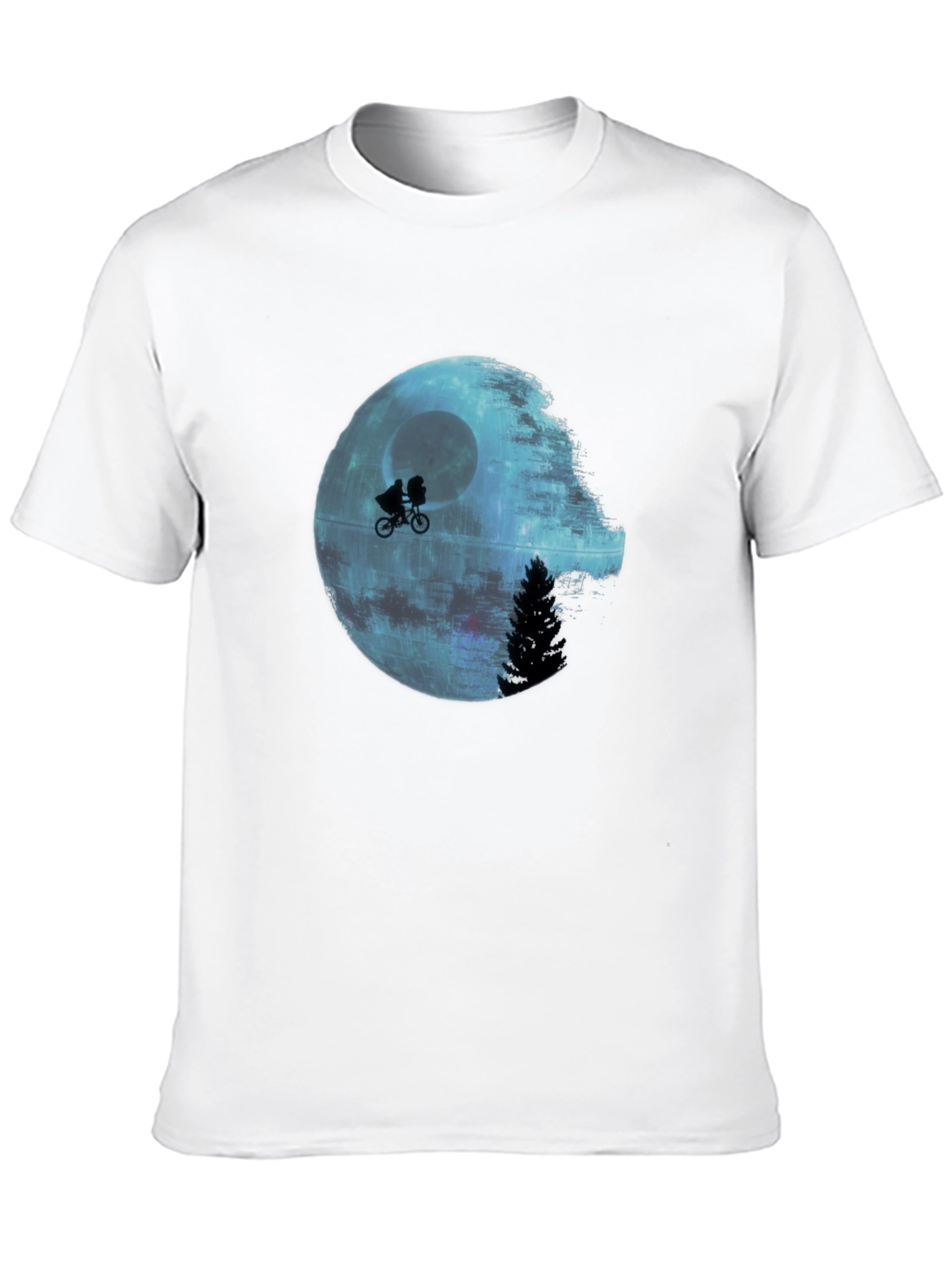 Star Wars Death Star E.T. Parody Black T-Shirt
