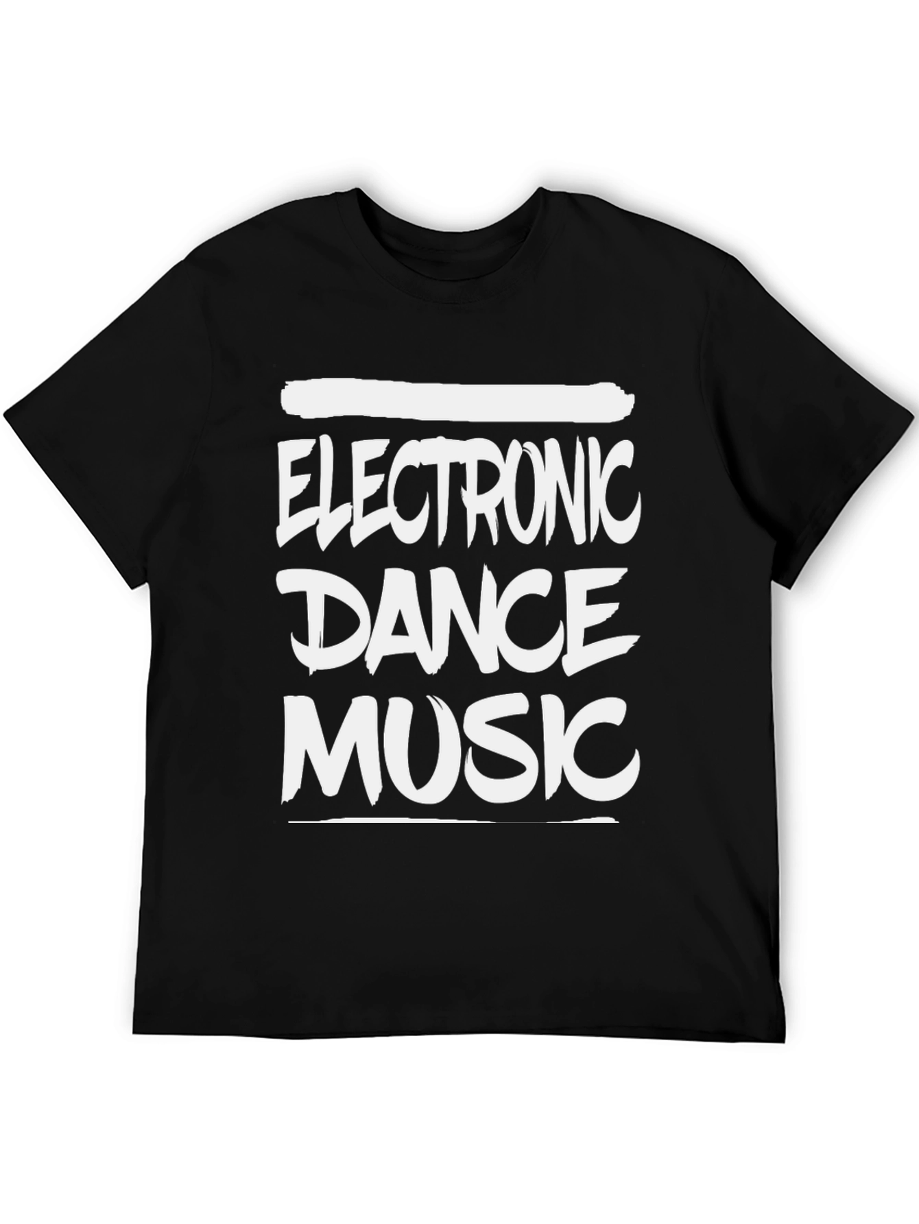 Electronic Dance Music Black Graphic Tee