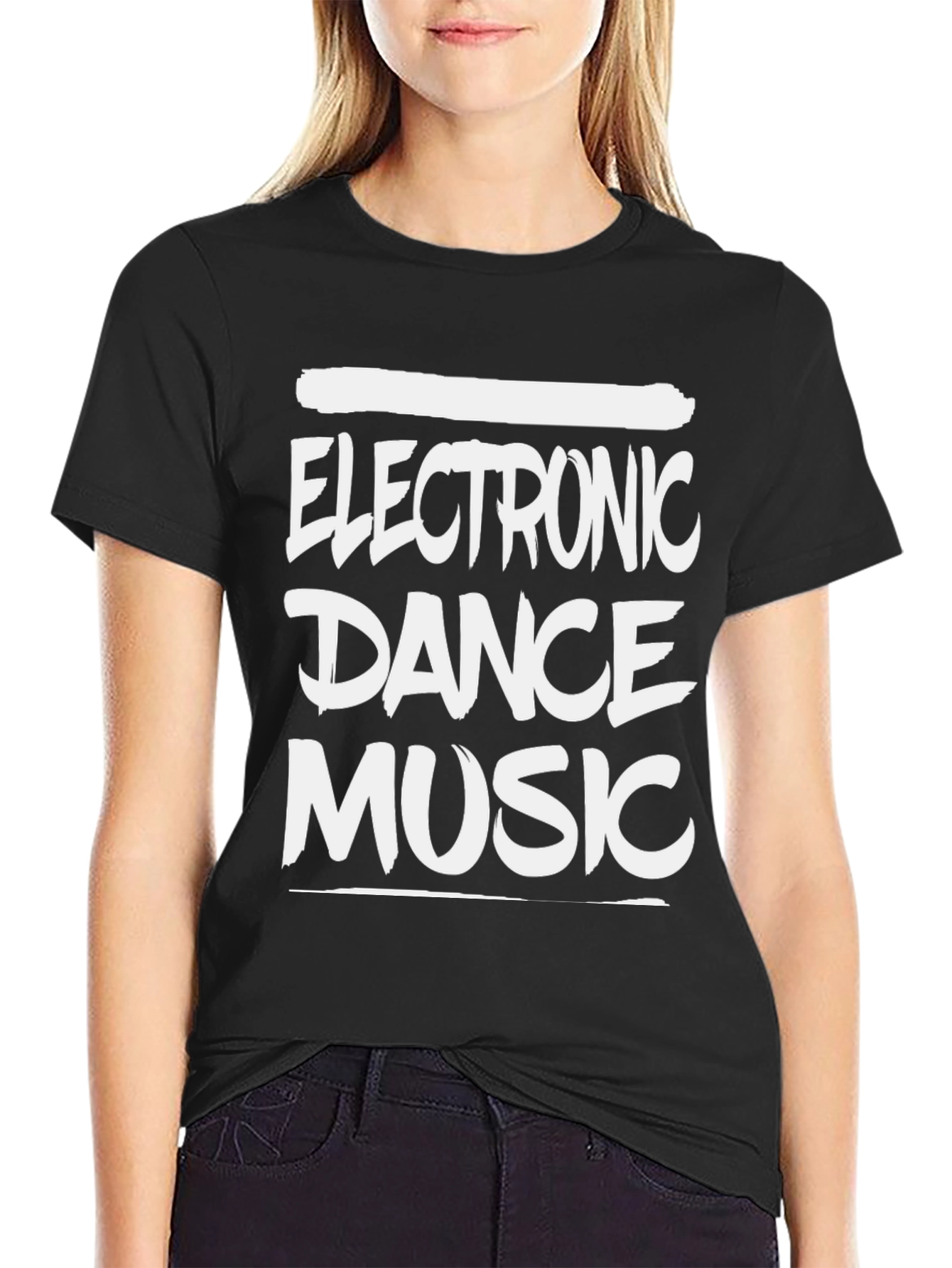 Electronic Dance Music Black Graphic Tee