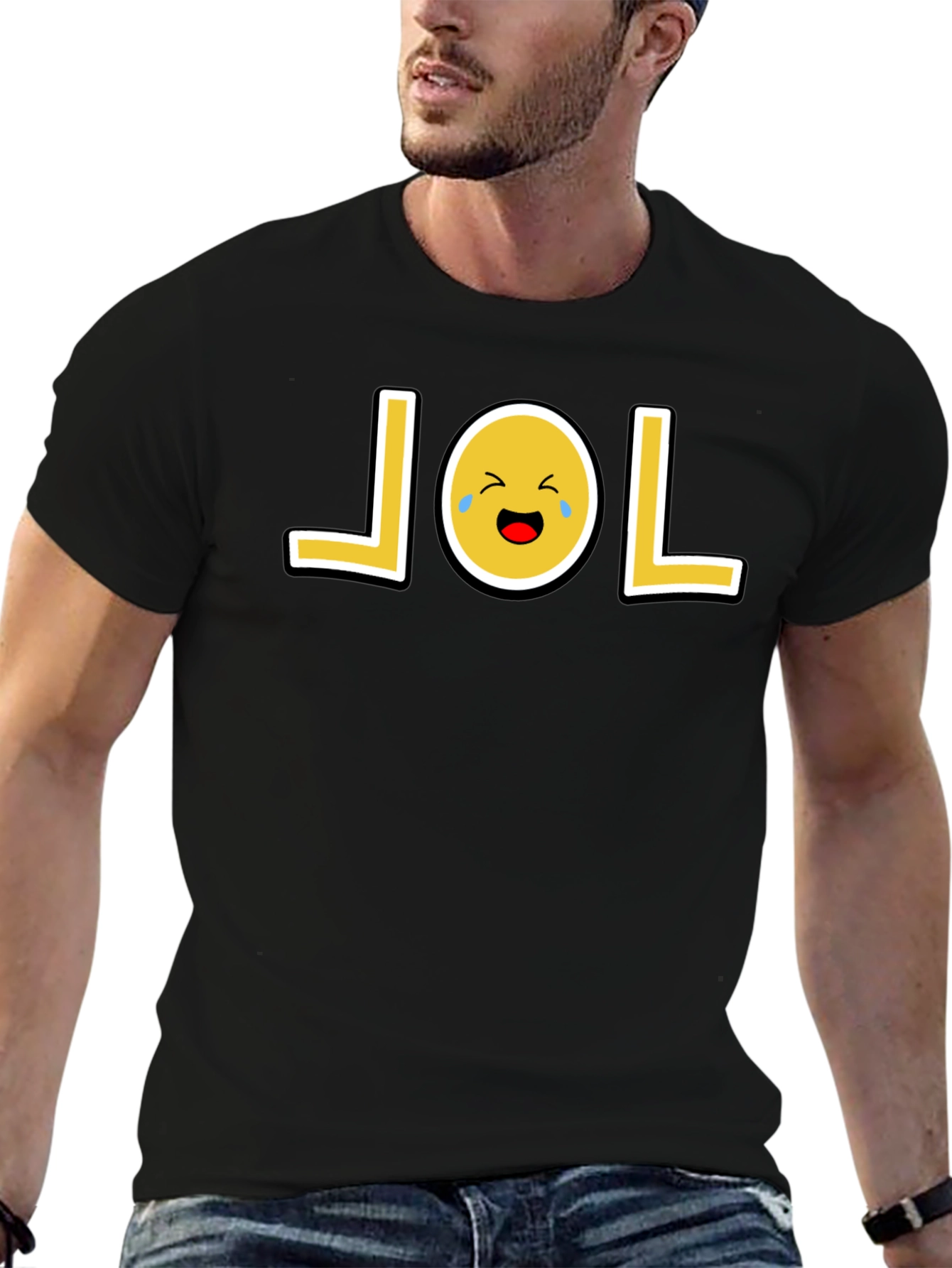LOL Emoji T-Shirt - Funny Graphic Tee