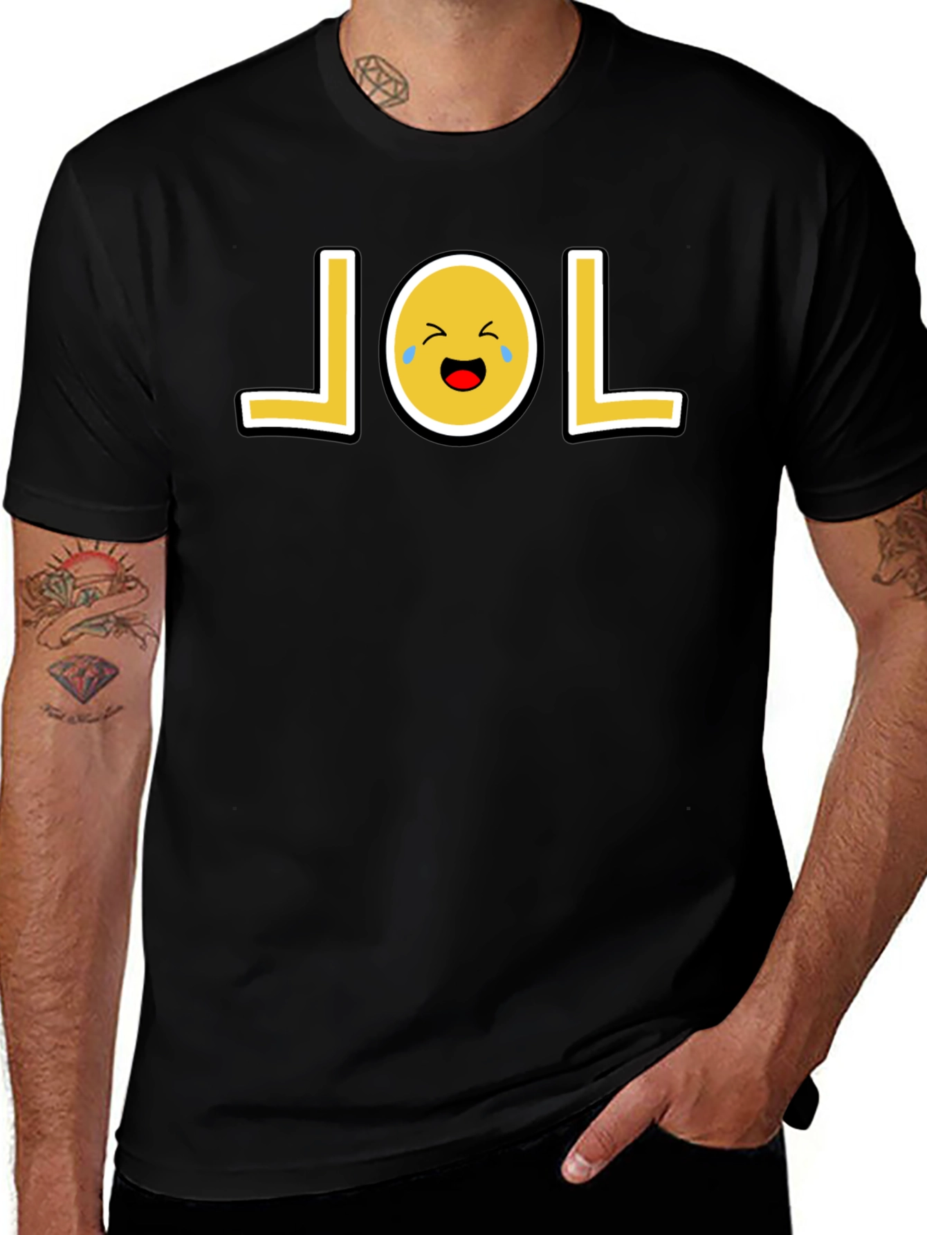 LOL Emoji T-Shirt - Funny Graphic Tee