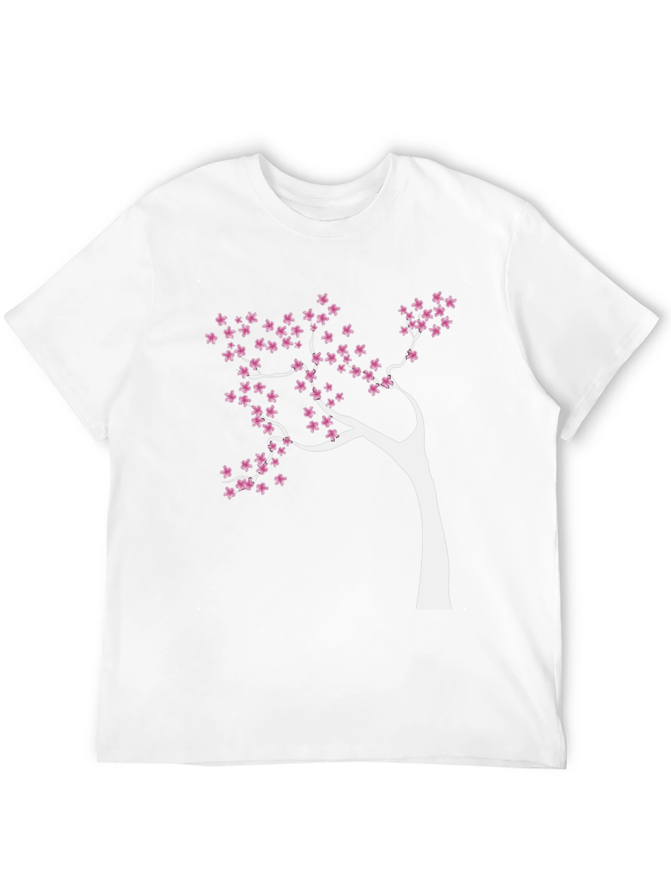 Blossom Tree Graphic Tee - Stylish Black Cotton T-Shirt