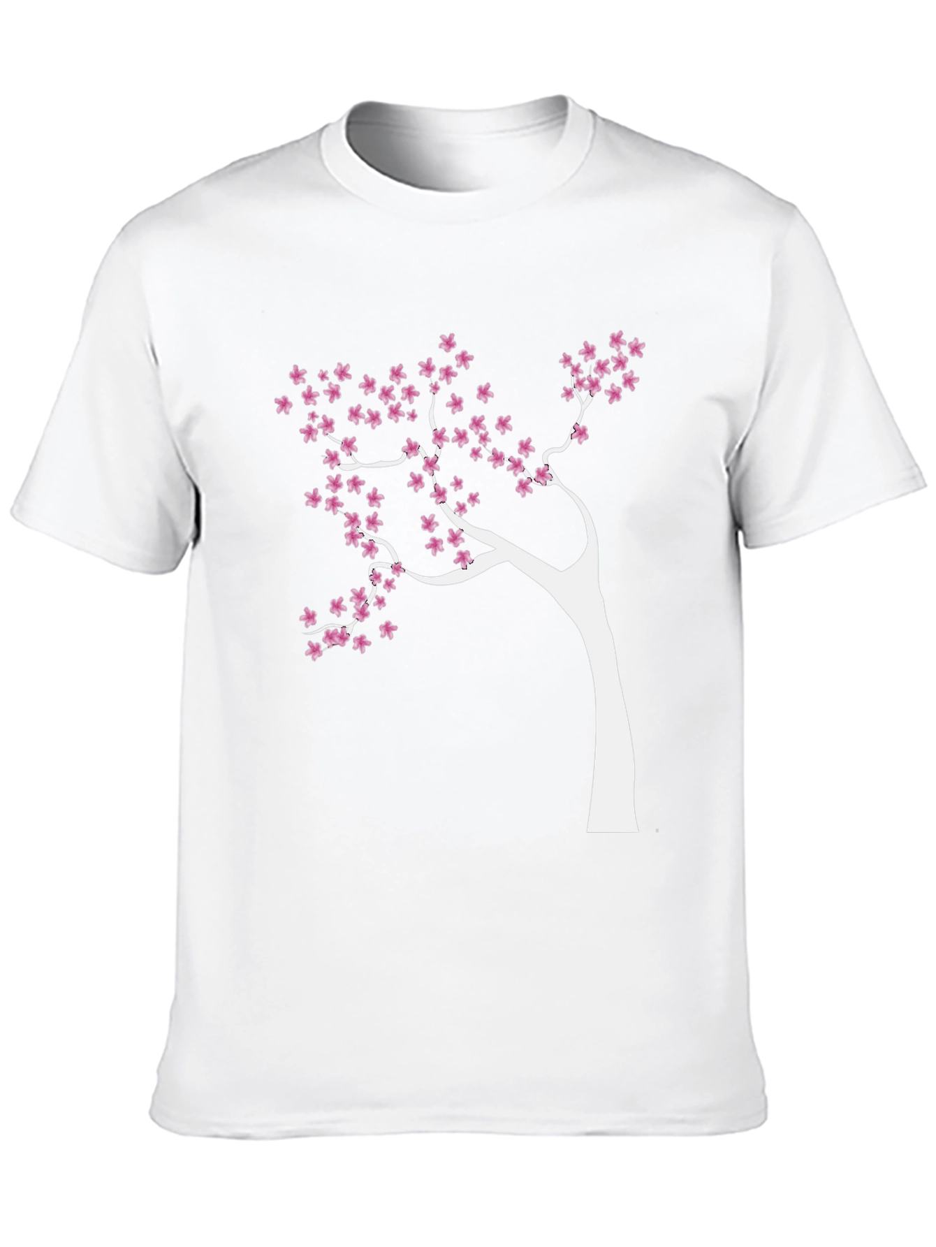 Blossom Tree Graphic Tee - Stylish Black Cotton T-Shirt