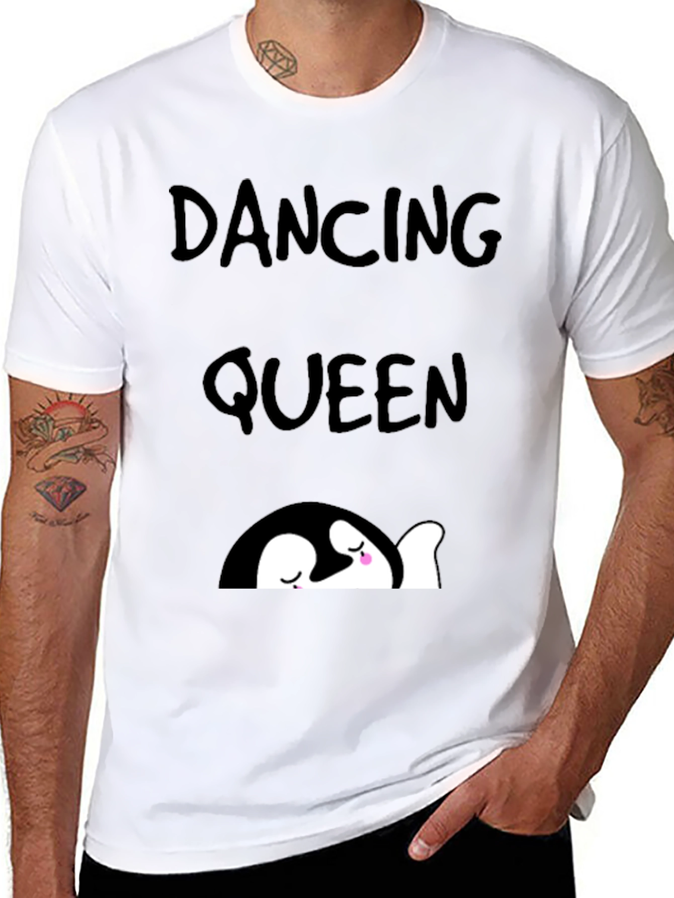 Dancing Queen Penguin Graphic Tee