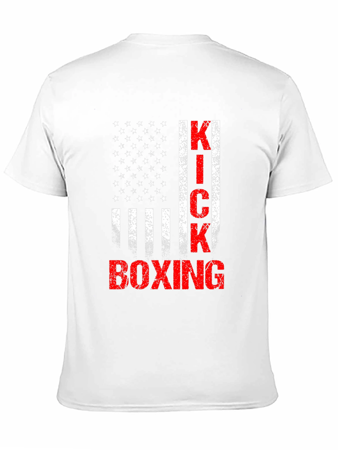 Kickboxing American Flag Graphic T-Shirt