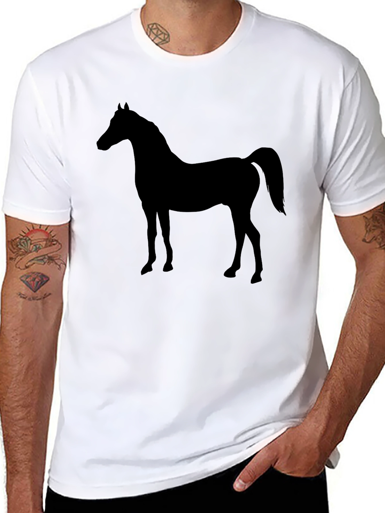 Black Horse Silhouette Tee