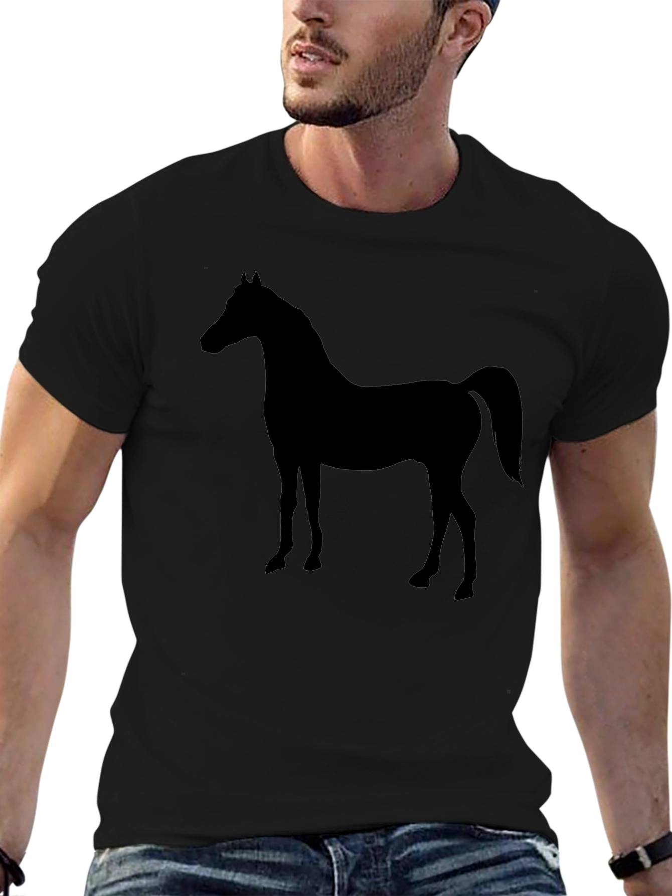 Black Horse Silhouette Tee