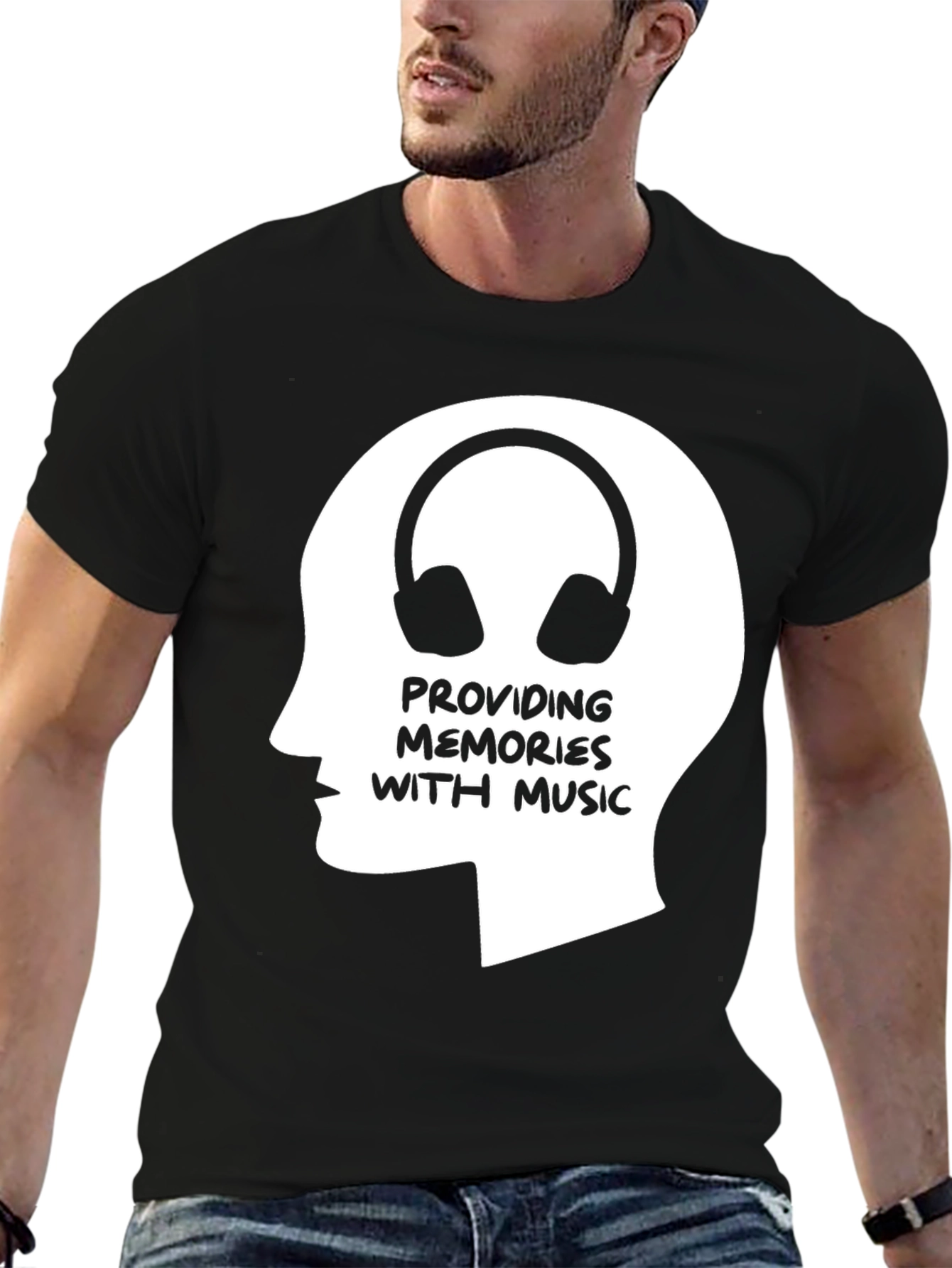 Music Memories Black Graphic Tee