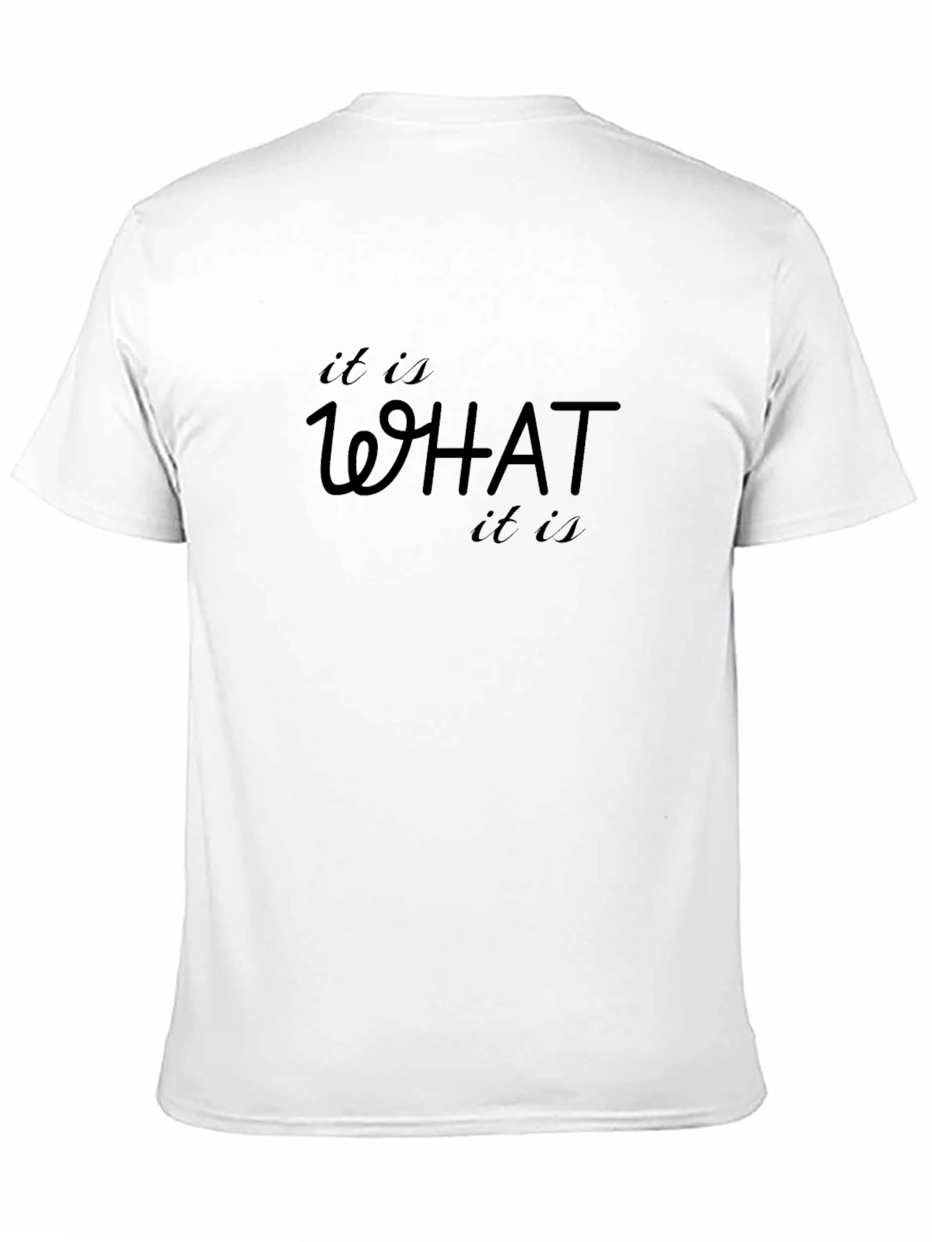 It Is What It Is Graphic T-Shirt - Black